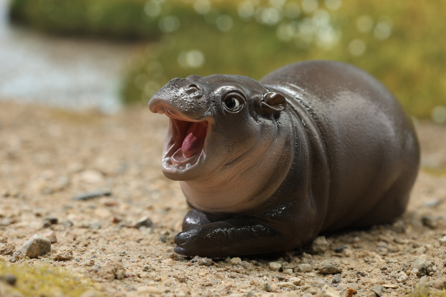 JXK264 Baby Hippopotamus Figurine: MooD- eng from JXK Studio