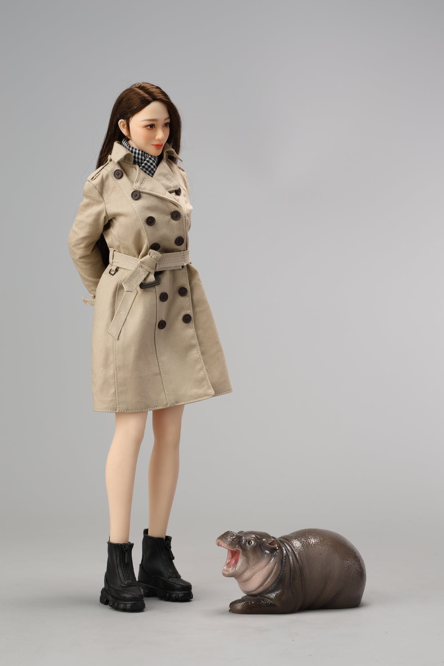 JXK264 Baby Hippopotamus Figurine: MooD- eng from JXK Studio