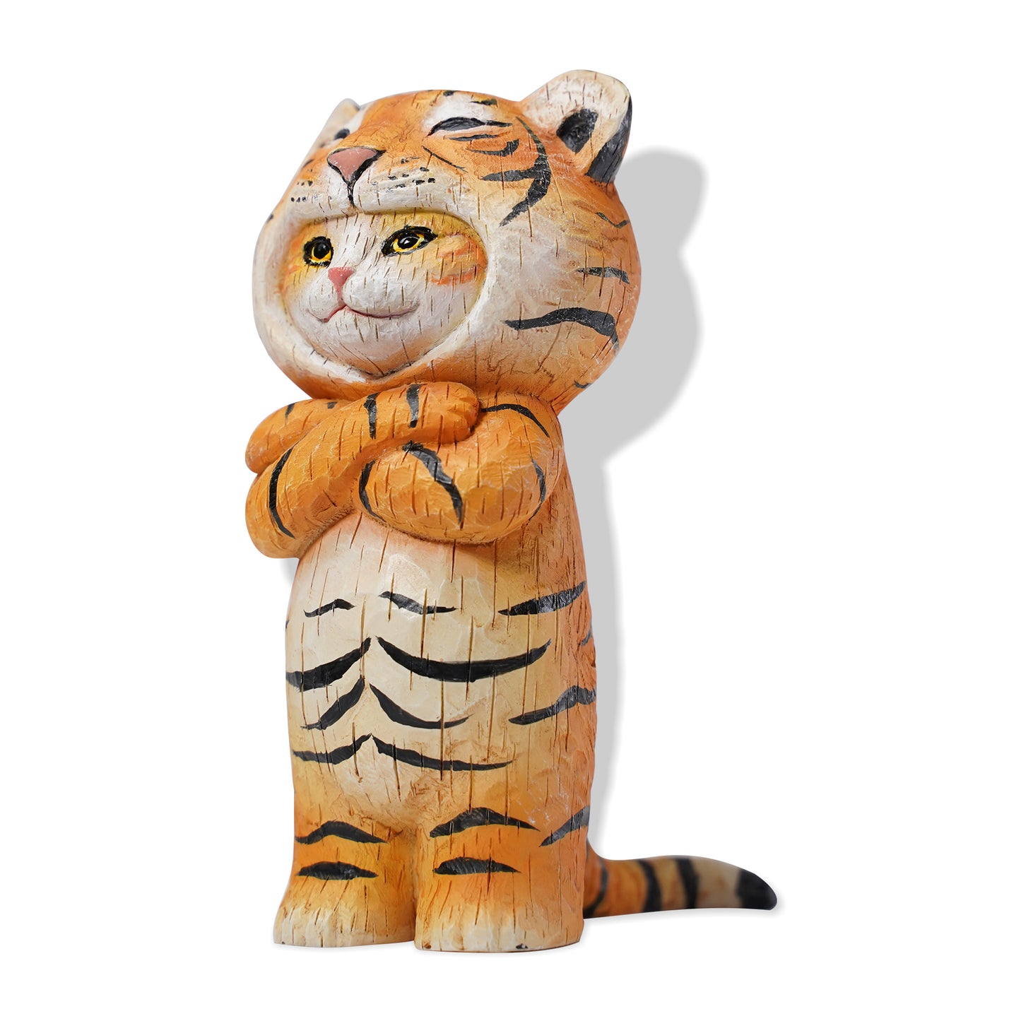 H2201 Orange Cat Statue Cat Figurine from JXK Studio