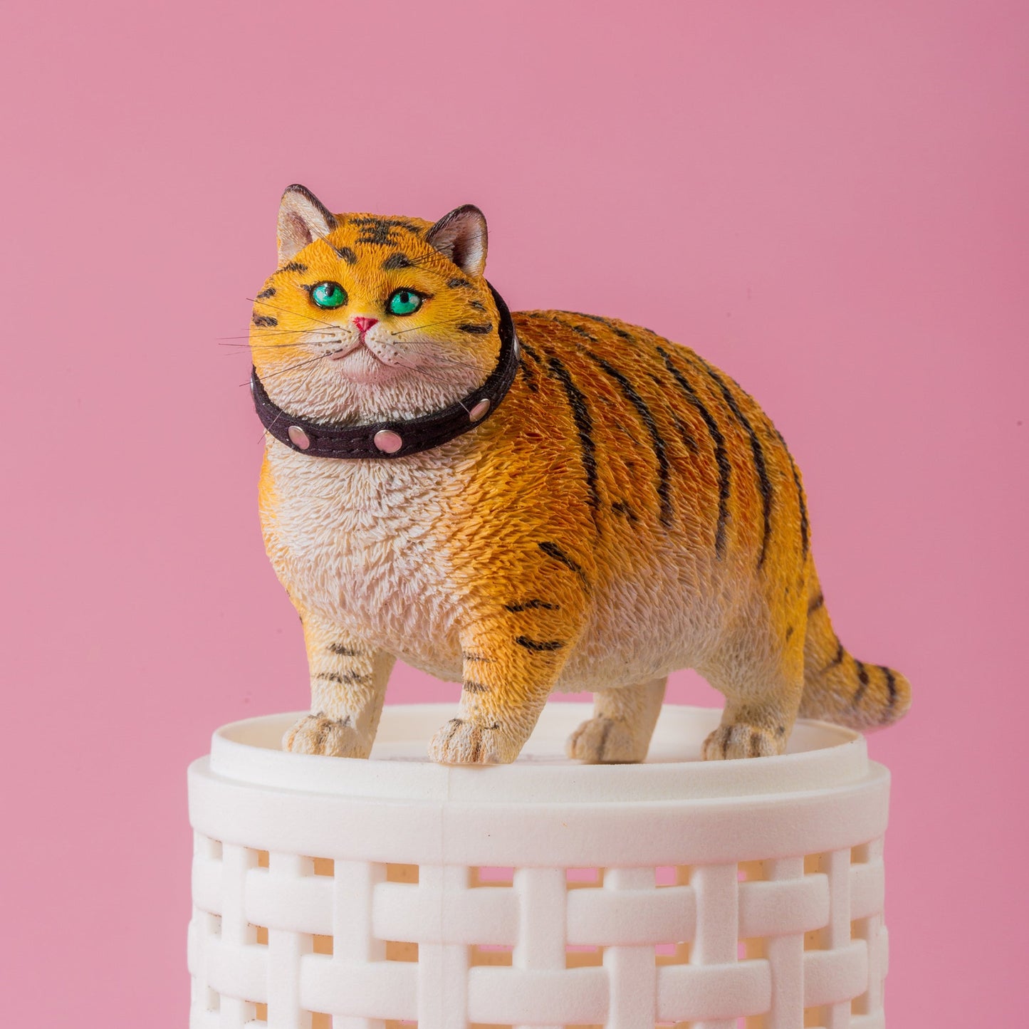 JXK104 Fette Katzenfigur, Katzenstatue aus Kunstharz für die Wohnzimmerdekoration, Katzengeschenke für Katzenliebhaber von JXK Studio