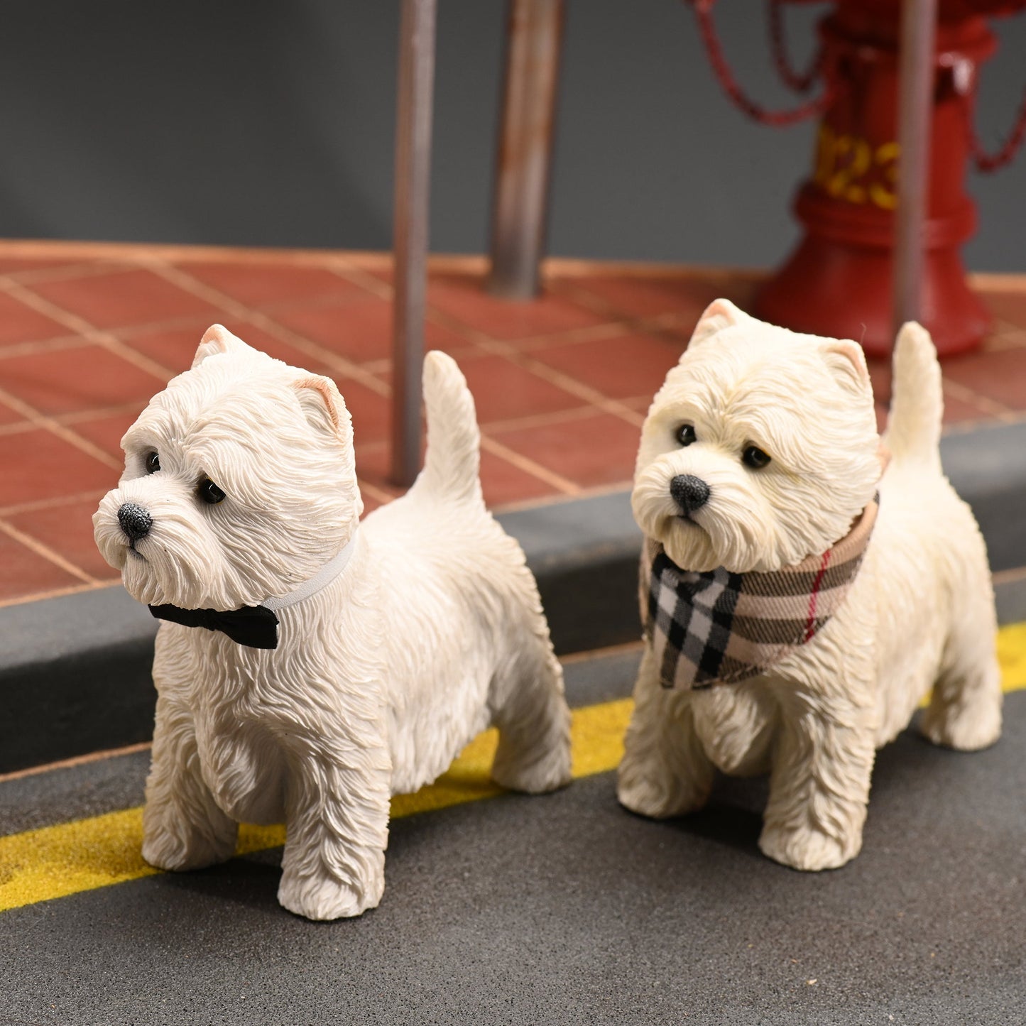 JXK108 West highland terrier dog figurine, dog statue gift for dog lover from JXK Studio