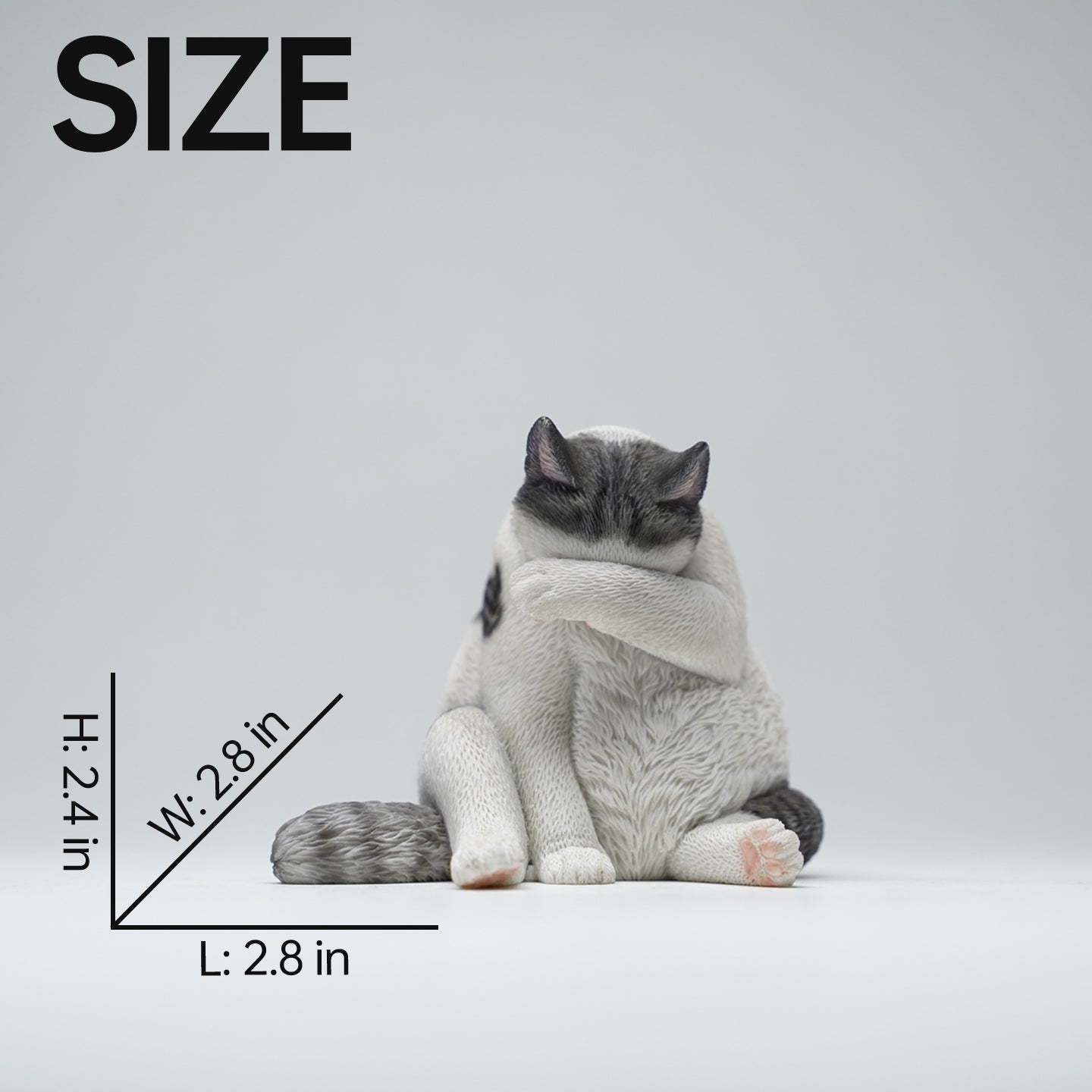 JXK117 Katzenfigur, Katzenstatue aus Kunstharz für Bücherregal-Dekor, ästhetische Geschenke für Katzenliebhaber von JXK Studio