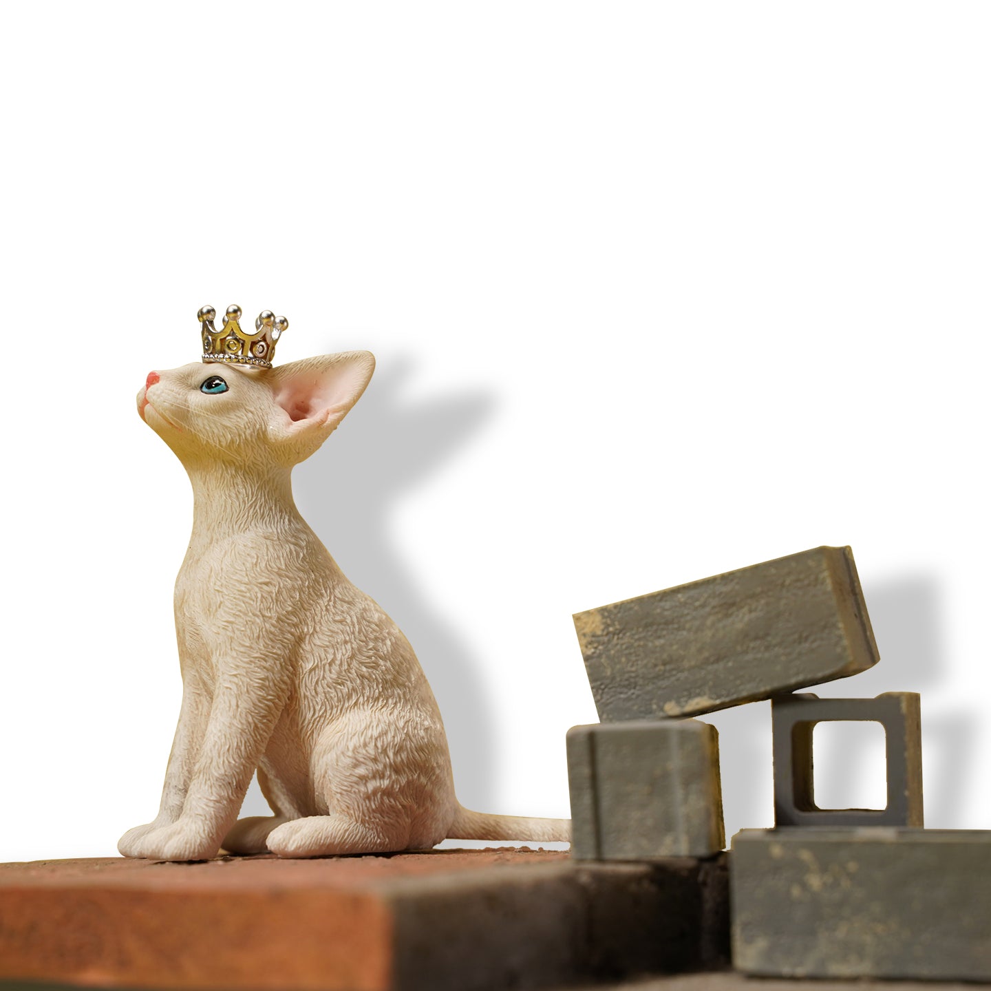 JXK123 Devon-Katze mit Krone, Geschenk für Katzenliebhaber von JXK Studio