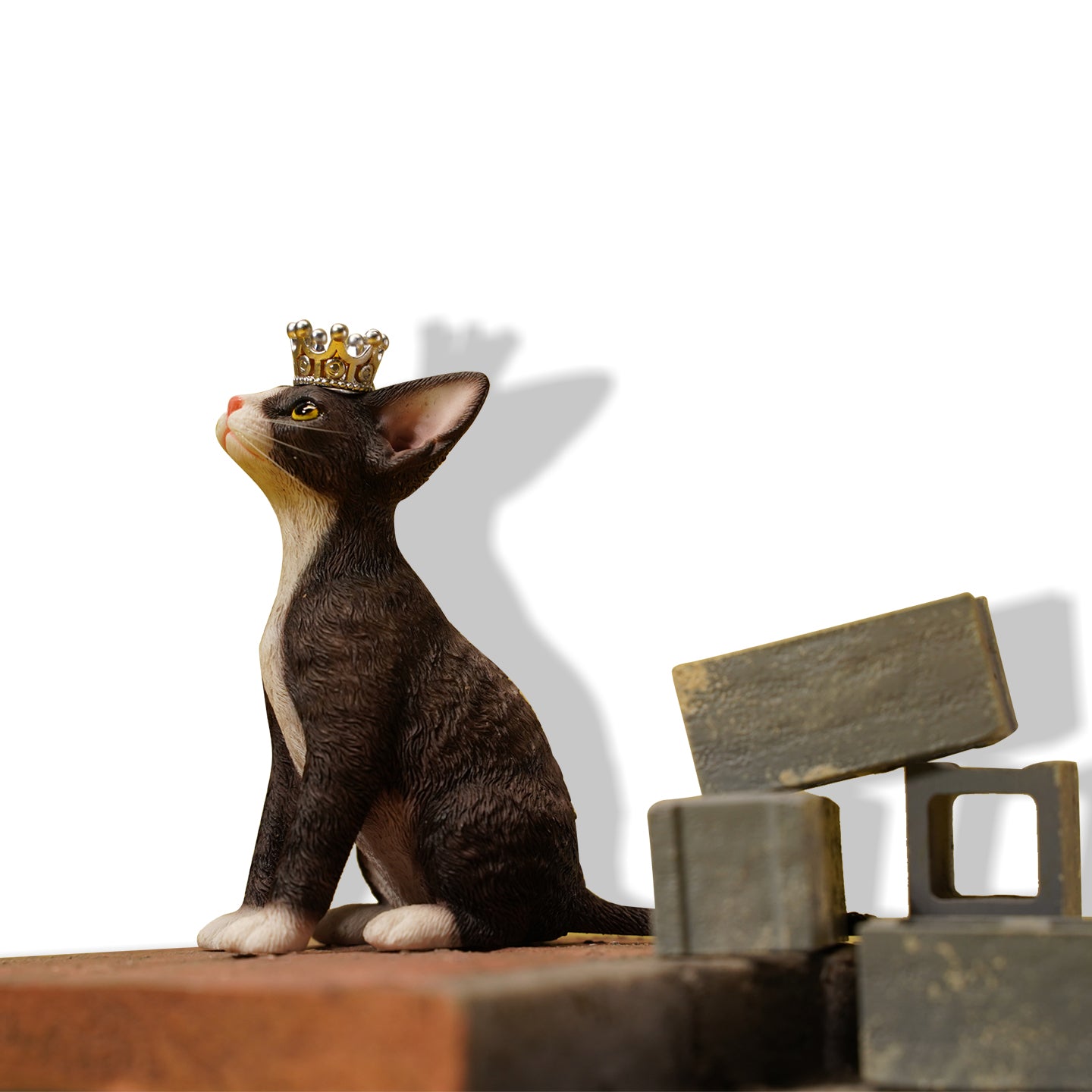 JXK123 Devon-Katze mit Krone, Geschenk für Katzenliebhaber von JXK Studio
