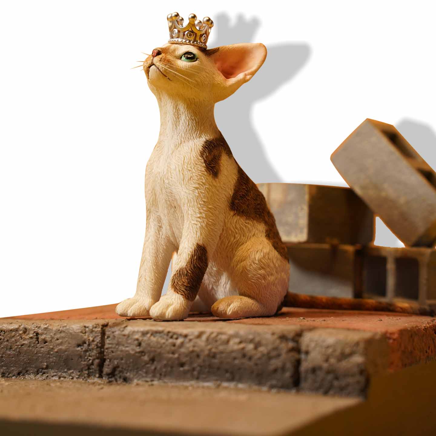 JXK123 Devon-Katze mit Krone, Geschenk für Katzenliebhaber von JXK Studio