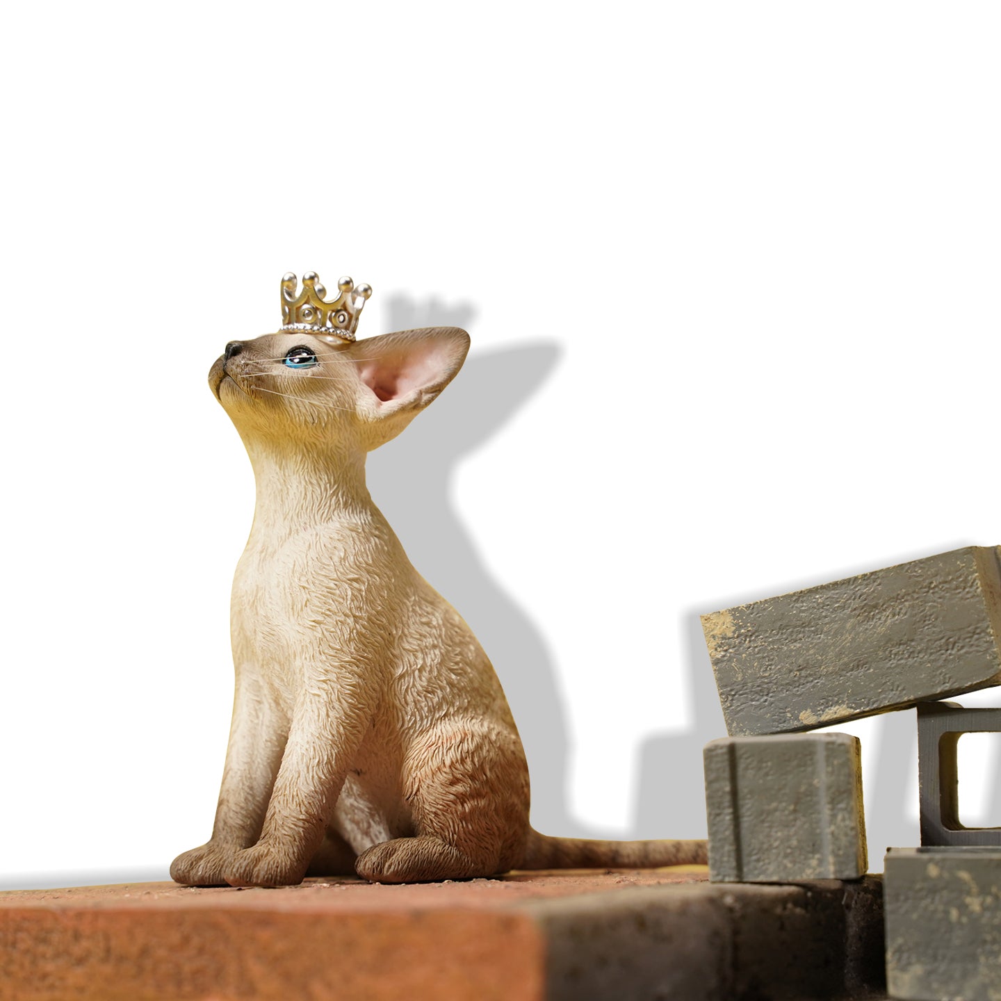 JXK123 Devon-Katze mit Krone, Geschenk für Katzenliebhaber von JXK Studio