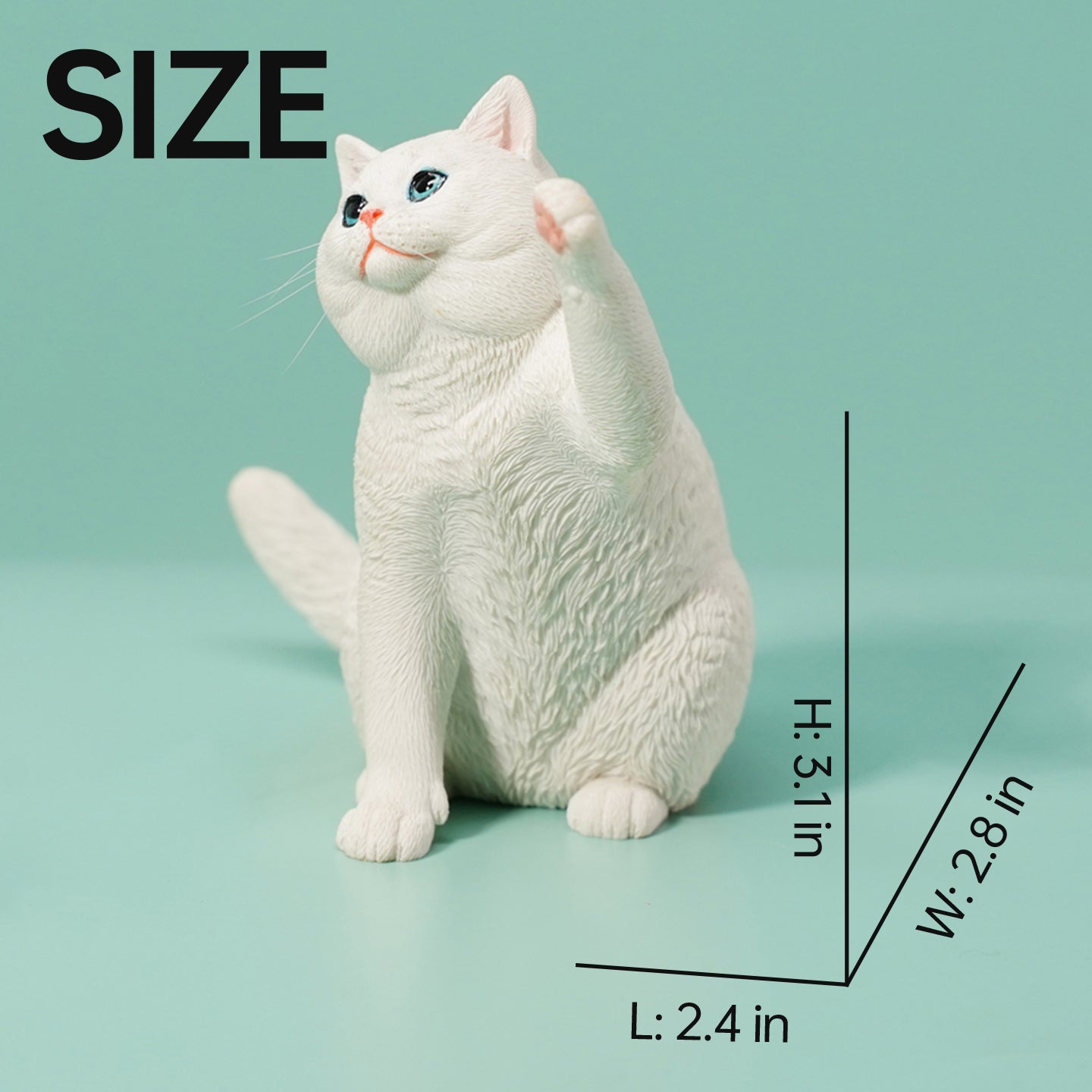 JXK127 Britisch Kurzhaar-Katzenfigur, Katzenstatue, Geschenk für Katzenliebhaber von JXK Studio