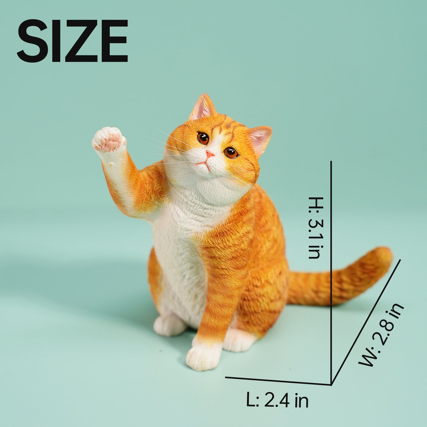 JXK127 Britisch Kurzhaar-Katzenfigur, Katzenstatue, Geschenk für Katzenliebhaber von JXK Studio