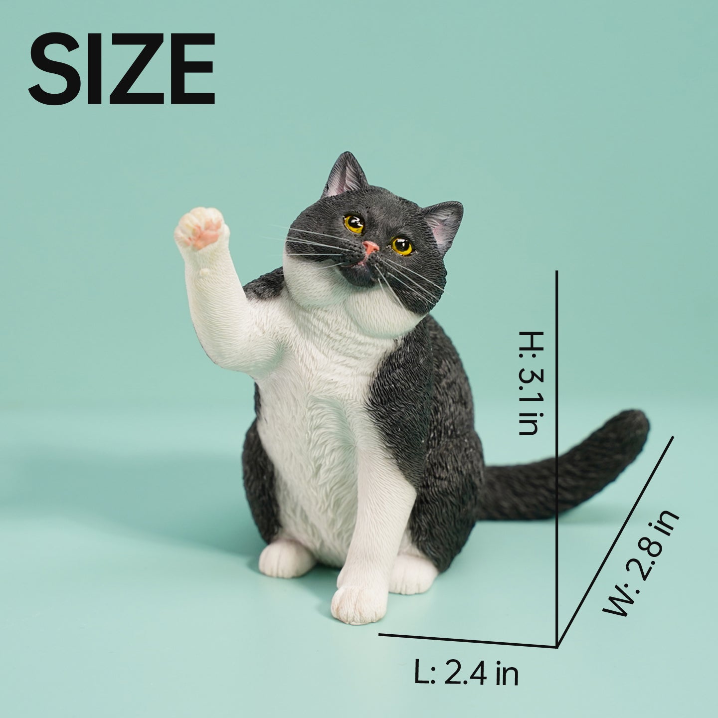 JXK127 Britisch Kurzhaar-Katzenfigur, Katzenstatue, Geschenk für Katzenliebhaber von JXK Studio
