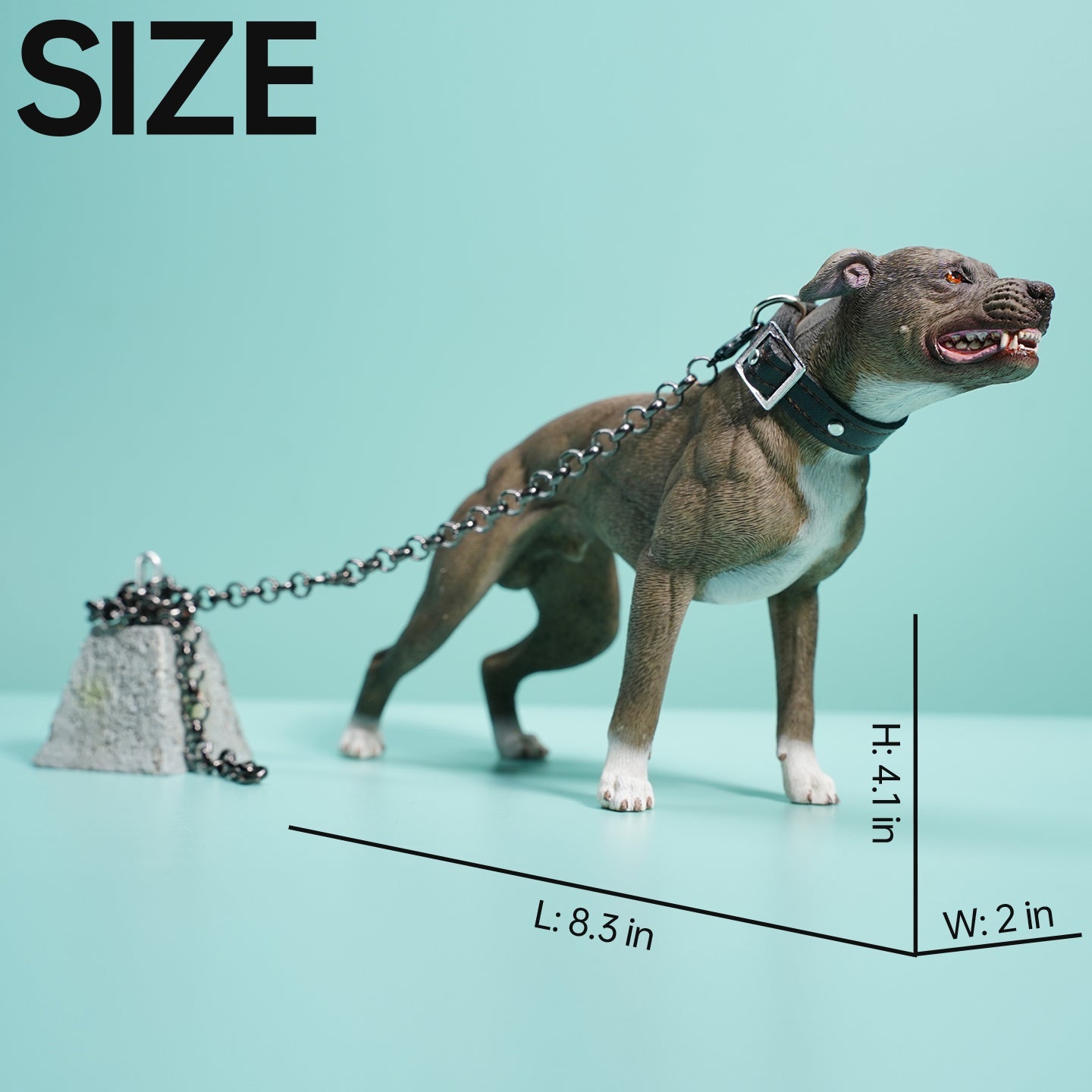 JXK129 Pit Bull Terrier figurine, dog statue gift for dog lover from JXK Studio