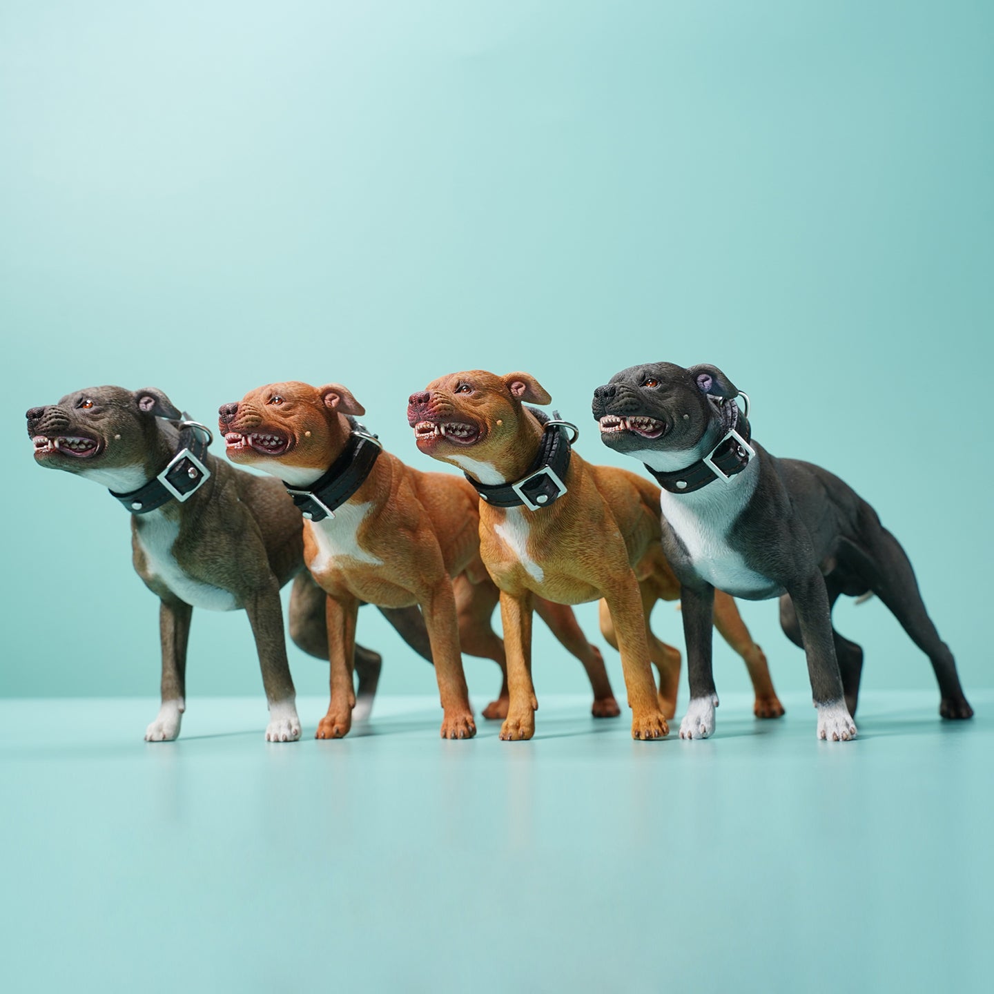 JXK129 Pit Bull Terrier figurine, dog statue gift for dog lover from JXK Studio