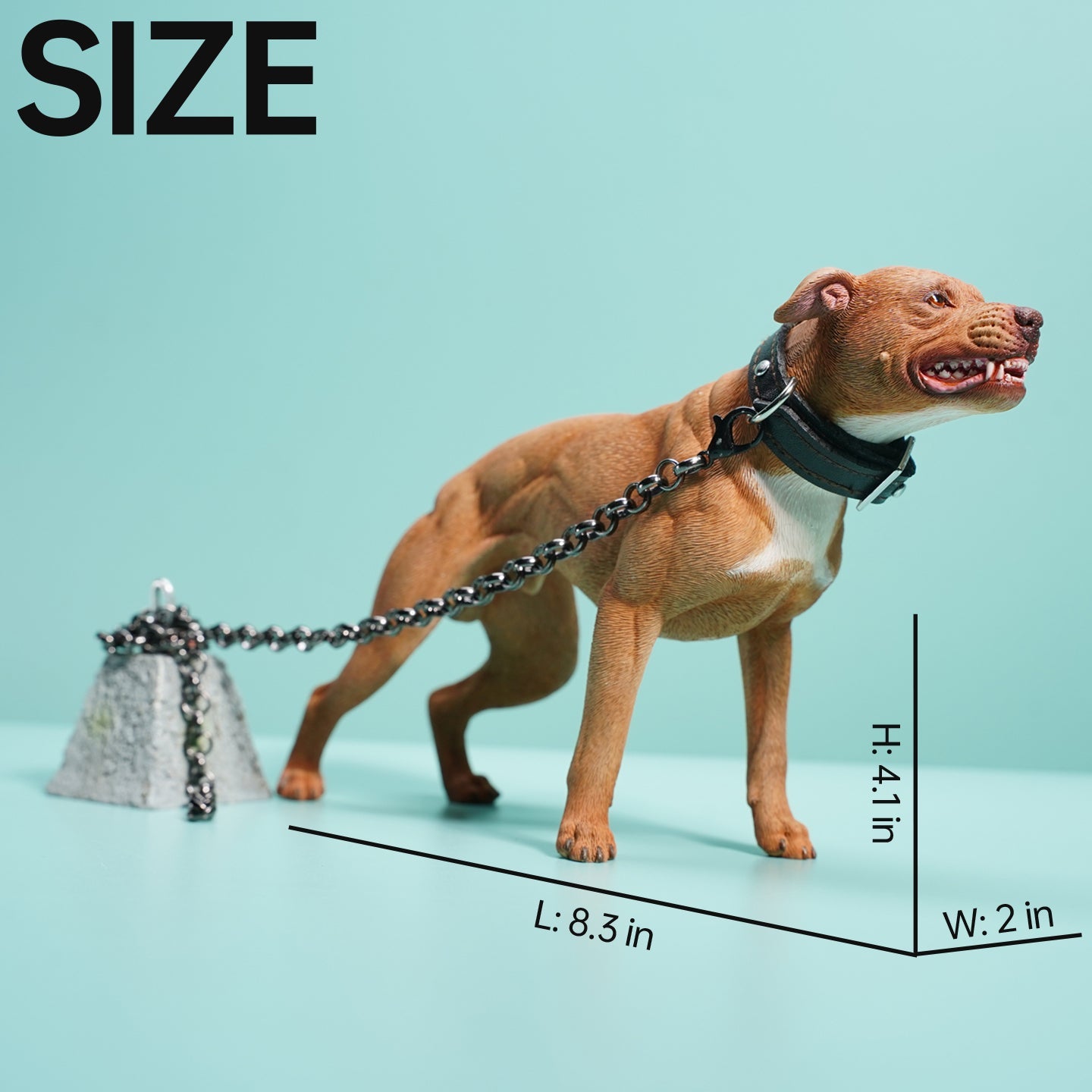 JXK129 Pit Bull Terrier figurine, dog statue gift for dog lover from JXK Studio