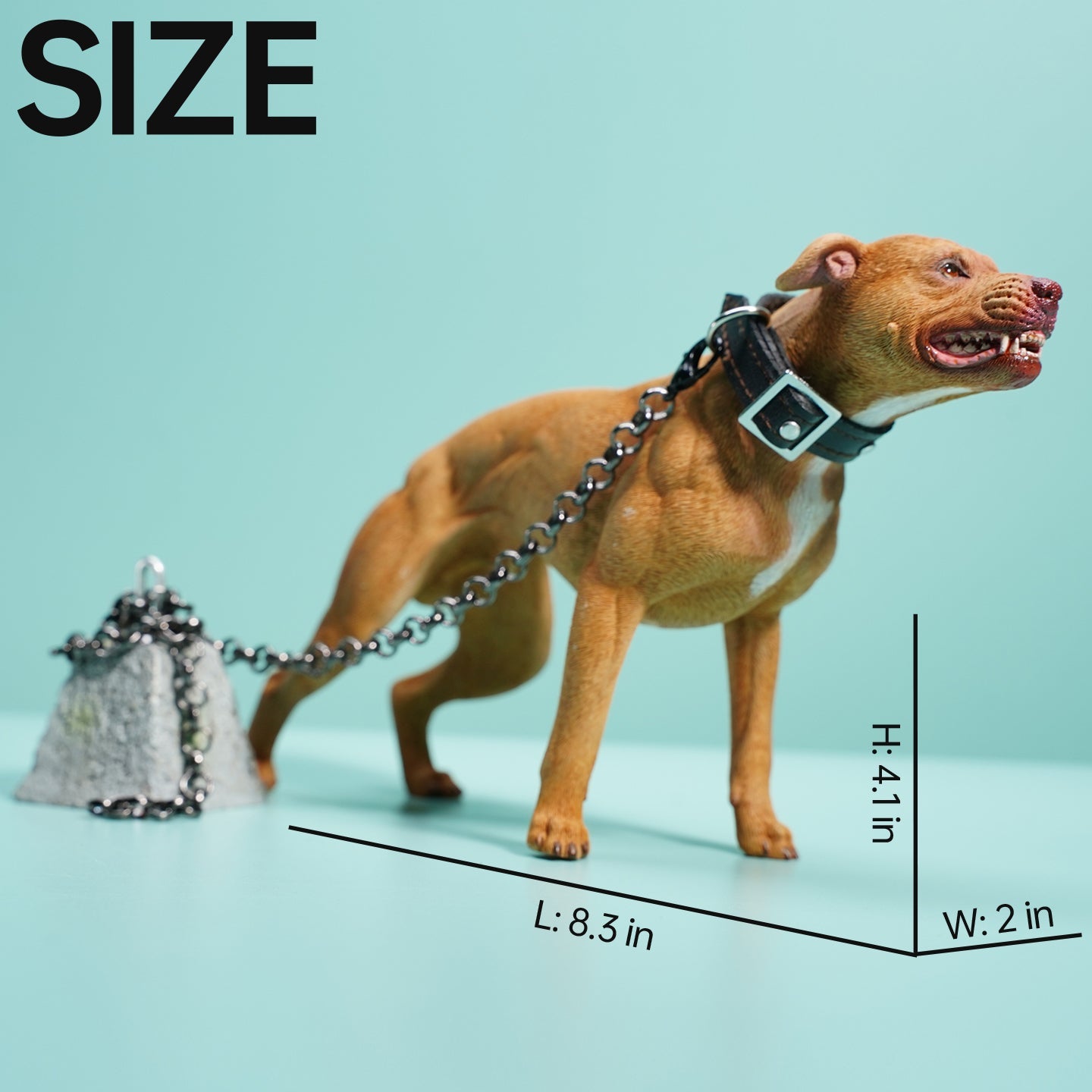 JXK129 Pit Bull Terrier figurine, dog statue gift for dog lover from JXK Studio
