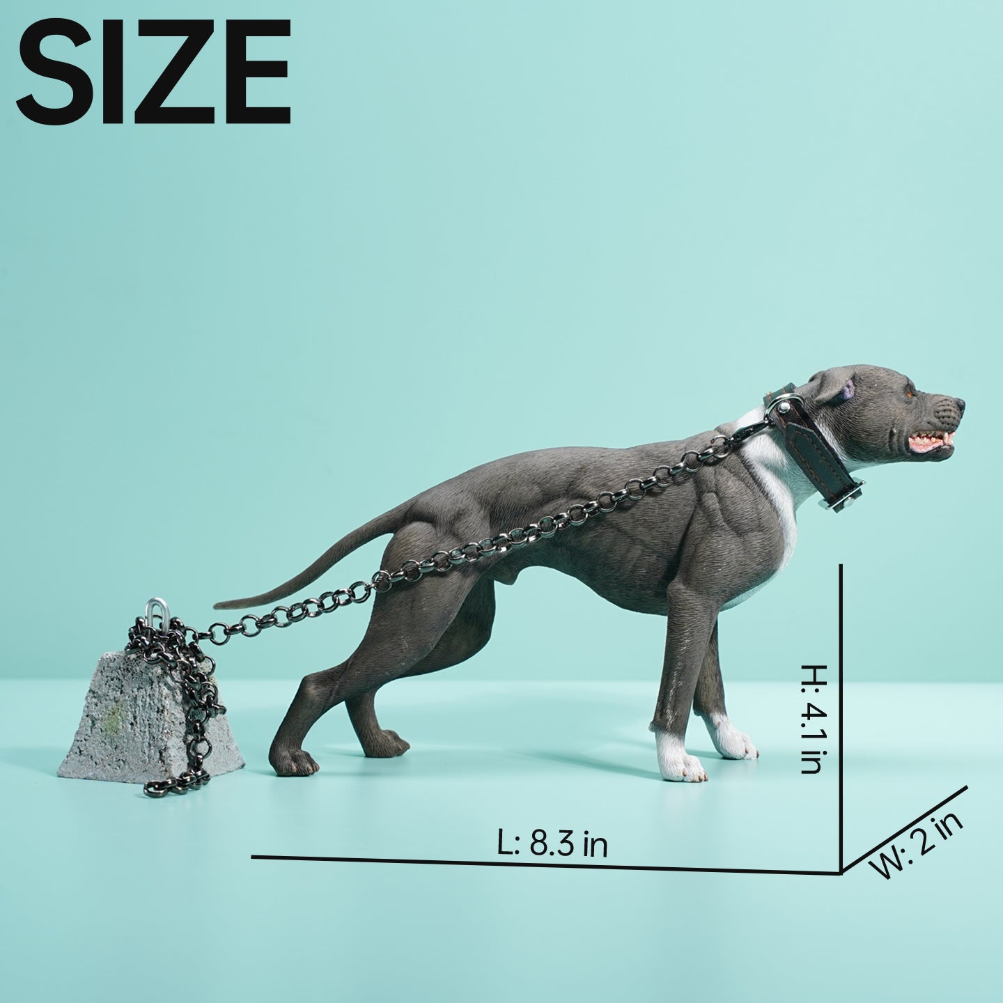 JXK129 Pit Bull Terrier figurine, dog statue gift for dog lover from JXK Studio