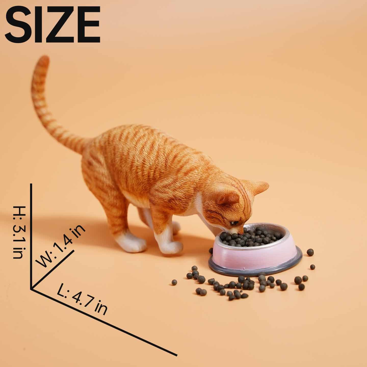 JXK132 Katzenfigur zur Dekoration des Bücherregals, Katzenstatue als Geschenk für Katzenliebhaber von JXK Studio