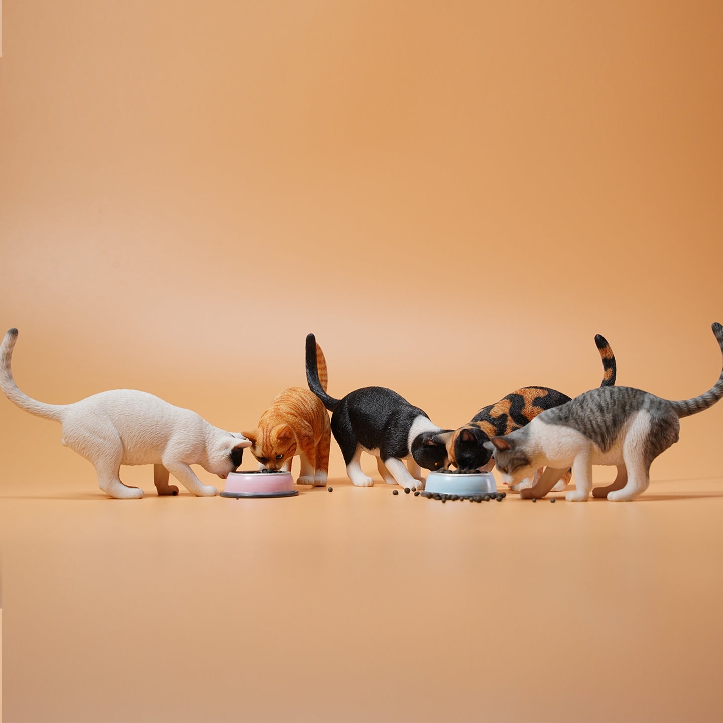 JXK132 Katzenfigur zur Dekoration des Bücherregals, Katzenstatue als Geschenk für Katzenliebhaber von JXK Studio