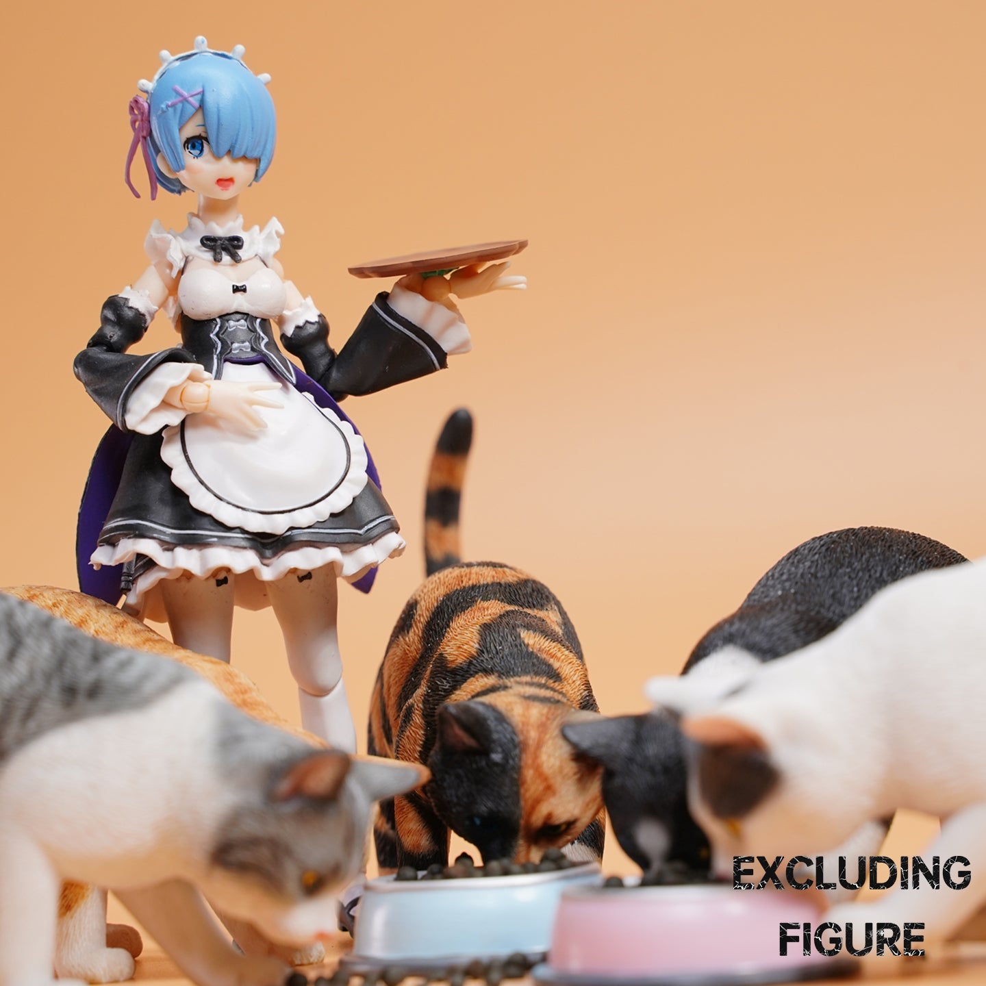 JXK132 Katzenfigur zur Dekoration des Bücherregals, Katzenstatue als Geschenk für Katzenliebhaber von JXK Studio