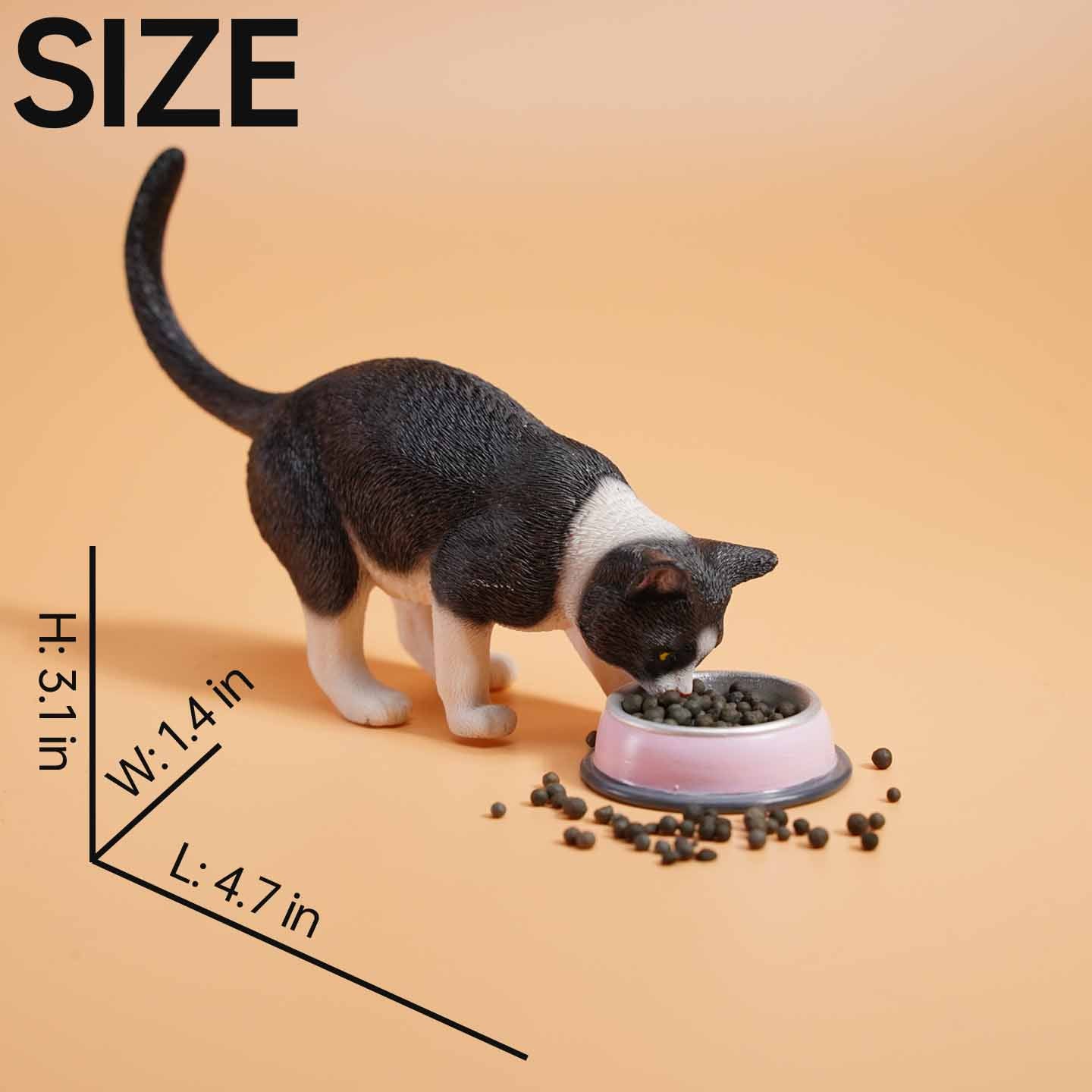 JXK132 Katzenfigur zur Dekoration des Bücherregals, Katzenstatue als Geschenk für Katzenliebhaber von JXK Studio