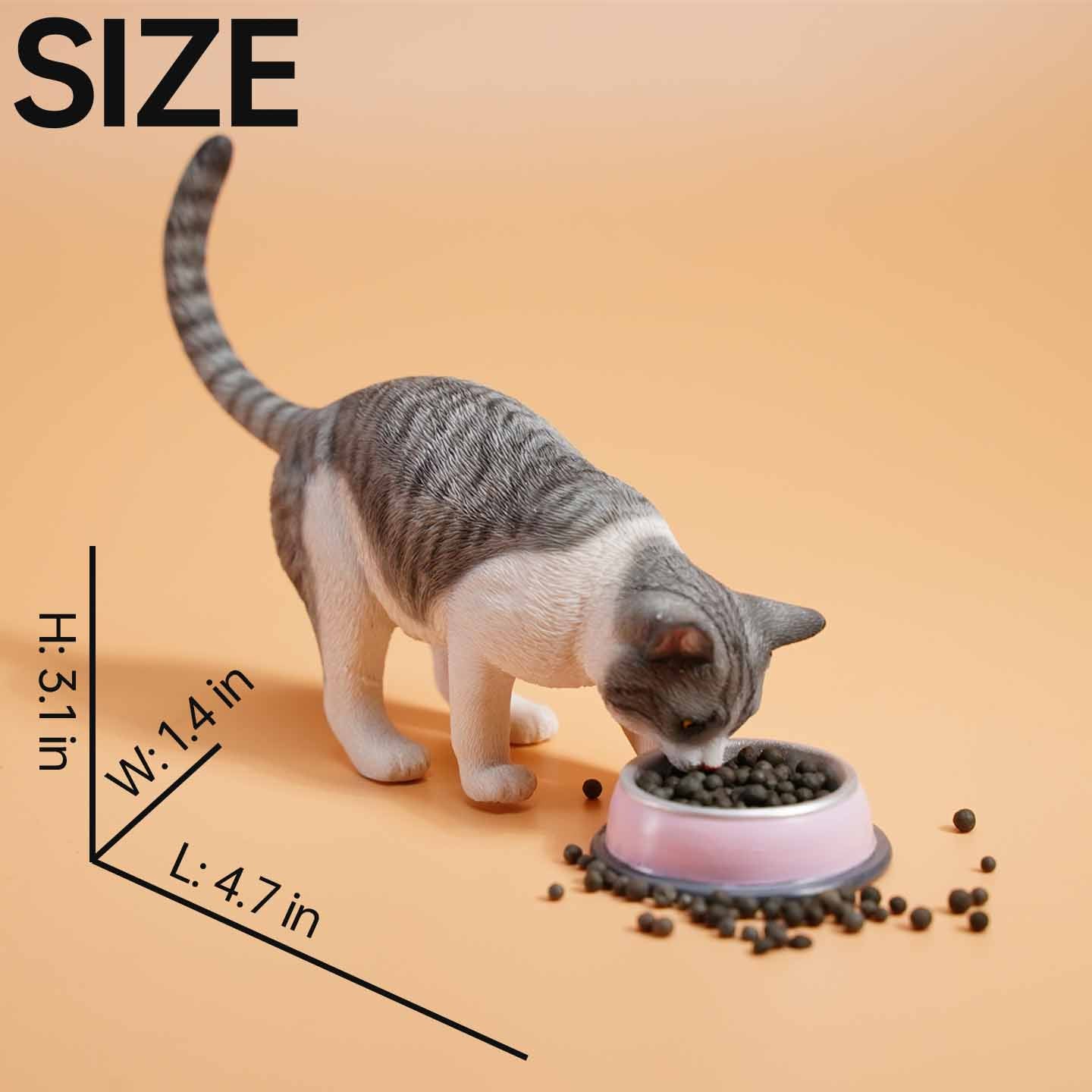JXK132 Katzenfigur zur Dekoration des Bücherregals, Katzenstatue als Geschenk für Katzenliebhaber von JXK Studio