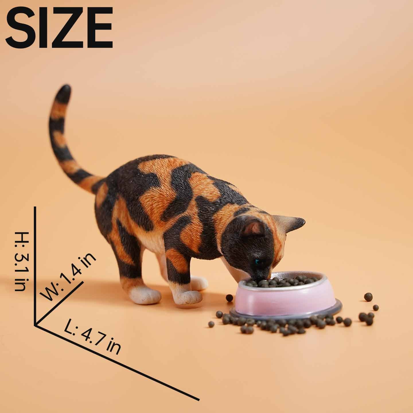 JXK132 Katzenfigur zur Dekoration des Bücherregals, Katzenstatue als Geschenk für Katzenliebhaber von JXK Studio