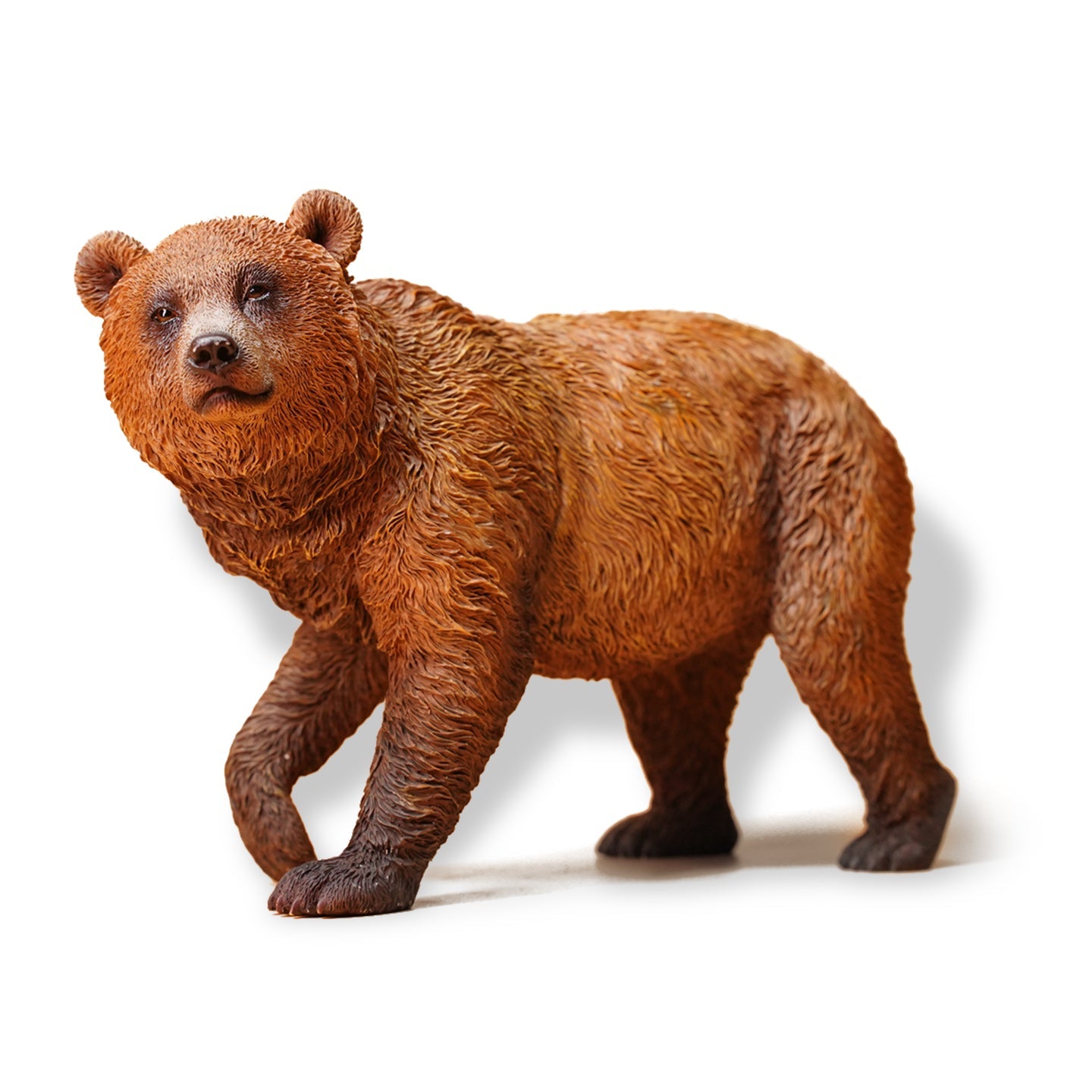 JXK134 Stehender kleiner Braunbär, Bärenstatue als Geschenk für Tierliebhaber von JXK Studio