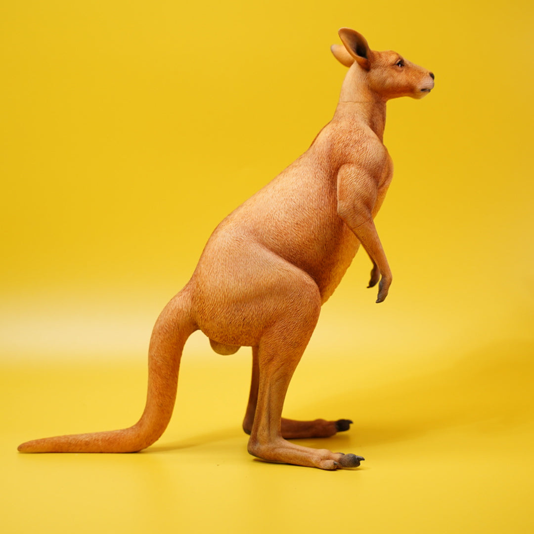 JXK136 Standing Kangaroo with Backpack, Kangaroo Statue Gift for Animal Lovers from JXK Studio