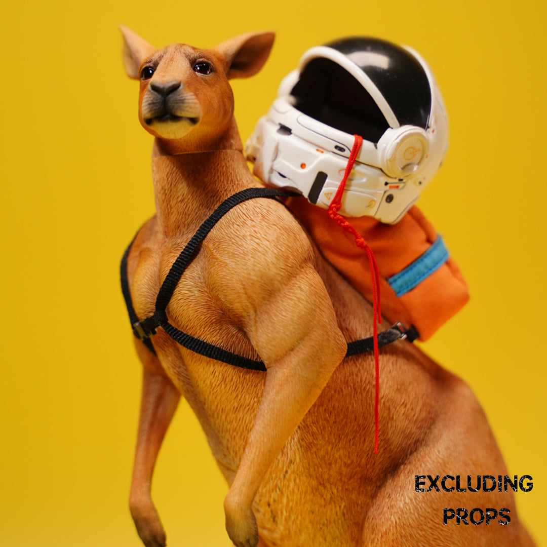 JXK136 Standing Kangaroo with Backpack, Kangaroo Statue Gift for Animal Lovers from JXK Studio