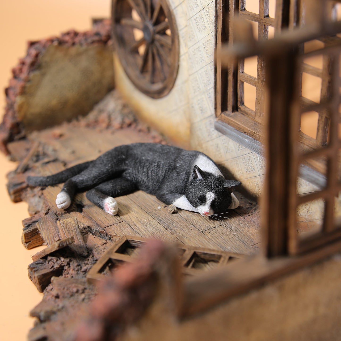 JXK142 Schlafende Katze, die Herzen heilt, Geschenk für Katzenliebhaber 4.0 von JXK Studio