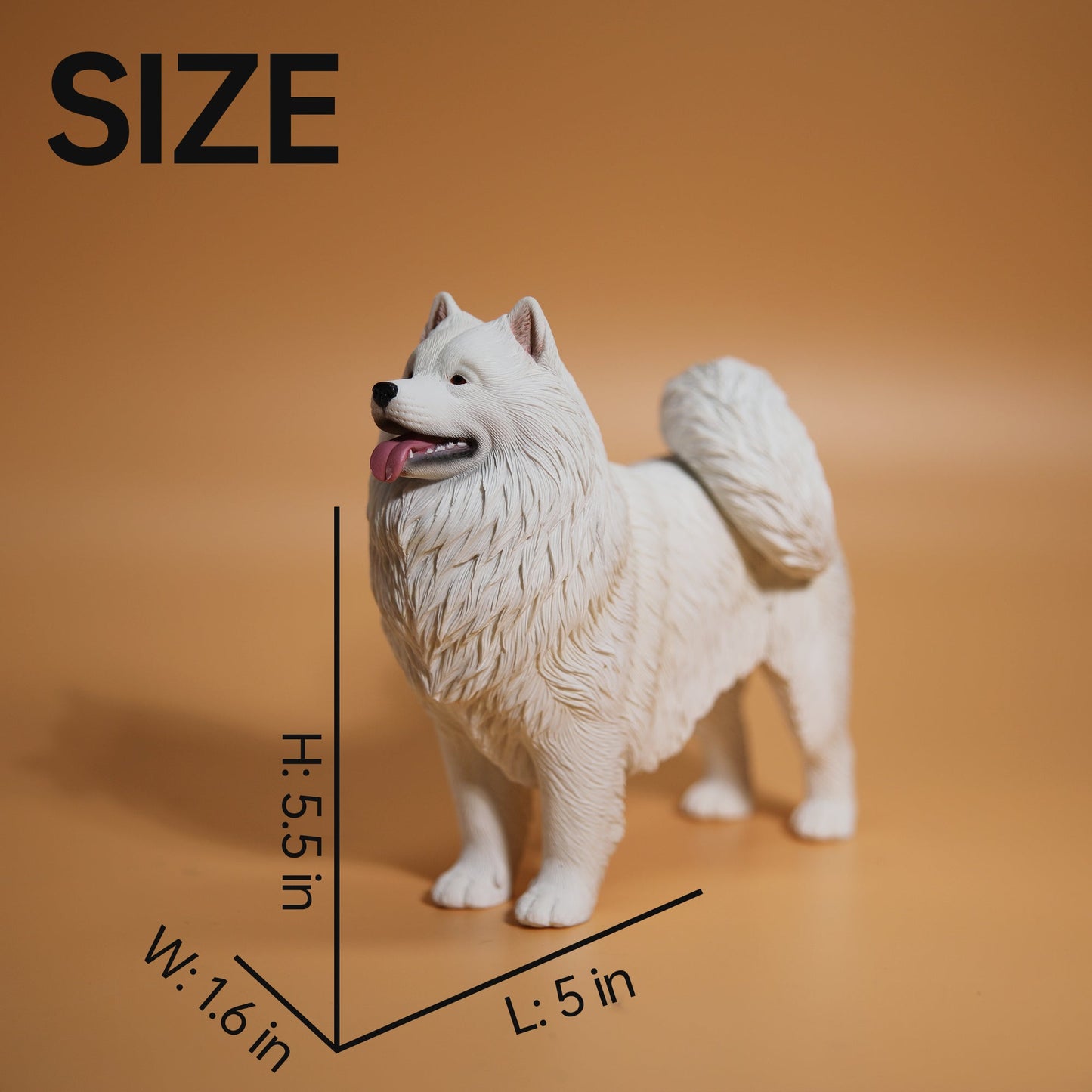 JXK143 Samoyed dog figurine dog statue gift for dog lovers from JXK Studio