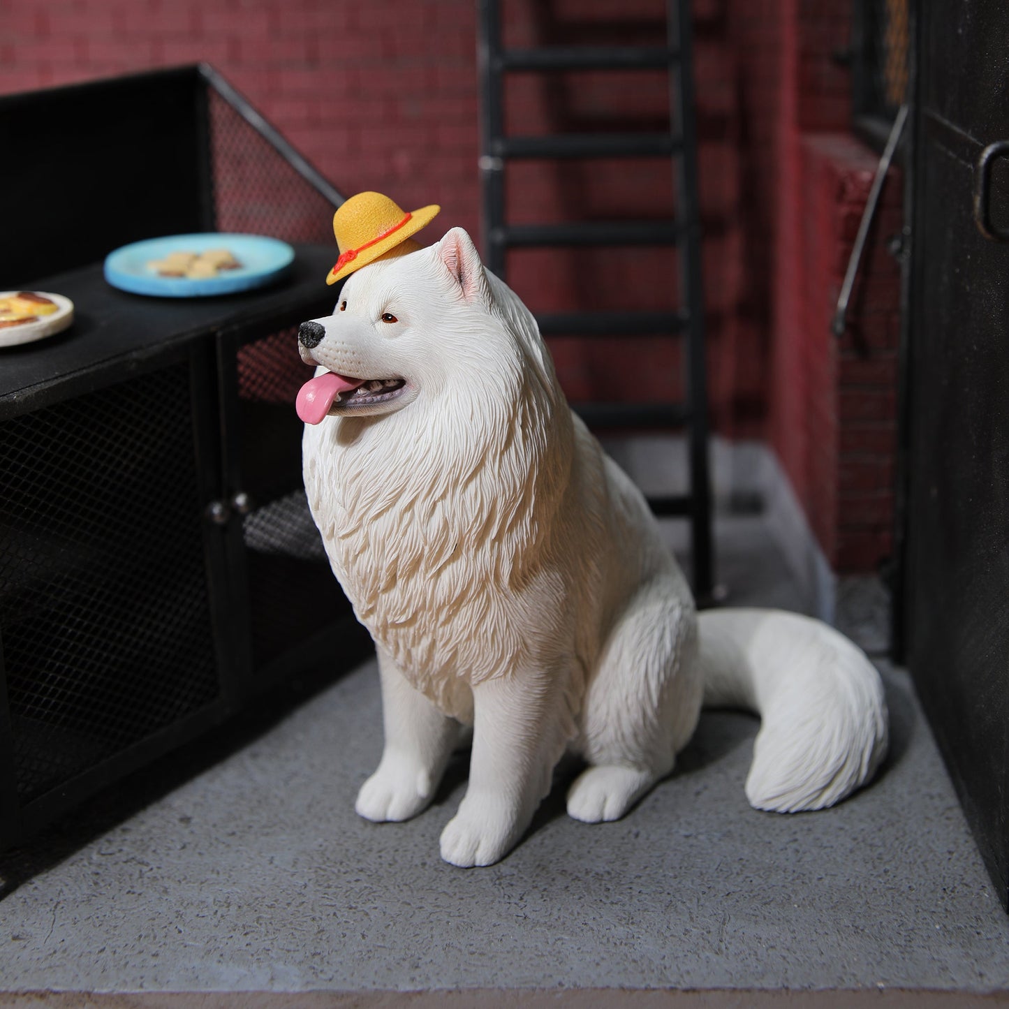 JXK143 Samoyed dog figurine dog statue gift for dog lovers from JXK Studio
