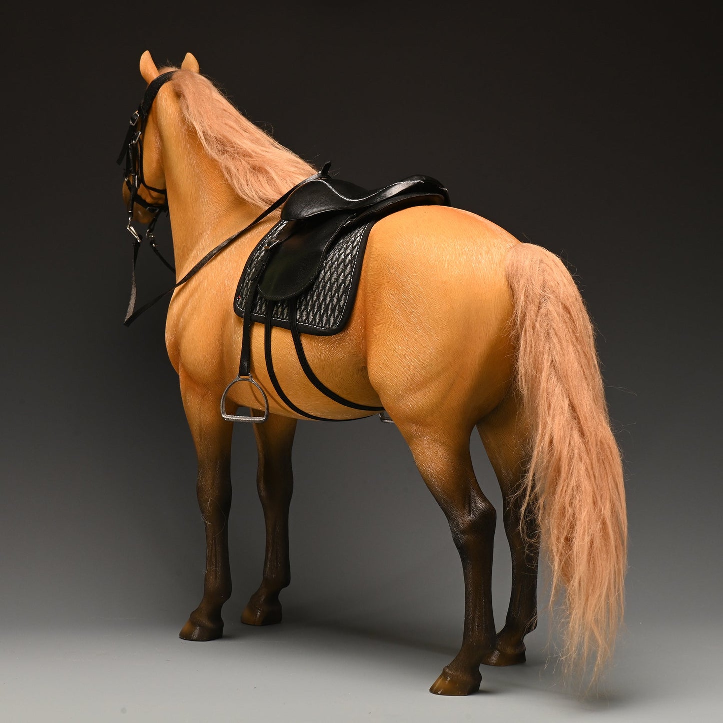JXK145 Dutch Warmblood Horse with Saddle, Horse Statue with Intricate Details, Gift for Horse Lovers from JXK Studio