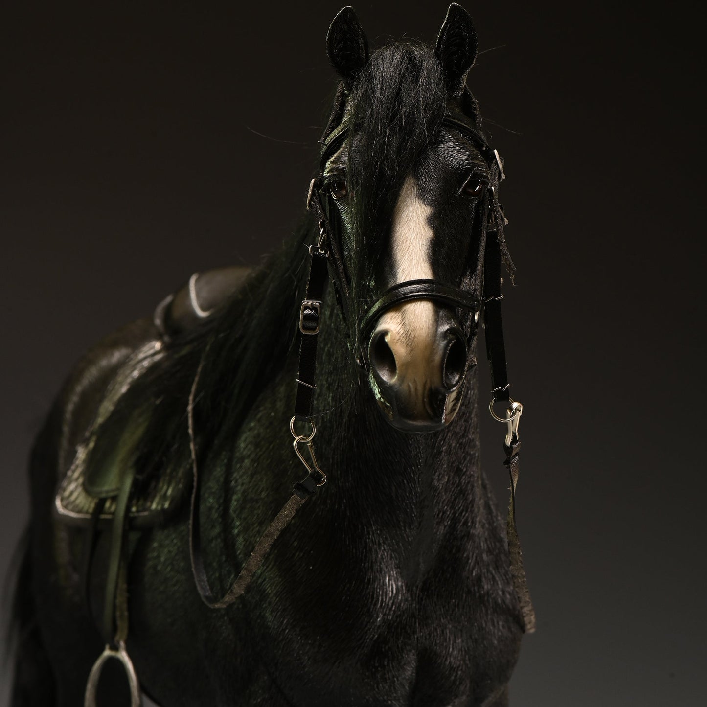 JXK145 Dutch Warmblood Horse with Saddle, Horse Statue with Intricate Details, Gift for Horse Lovers from JXK Studio