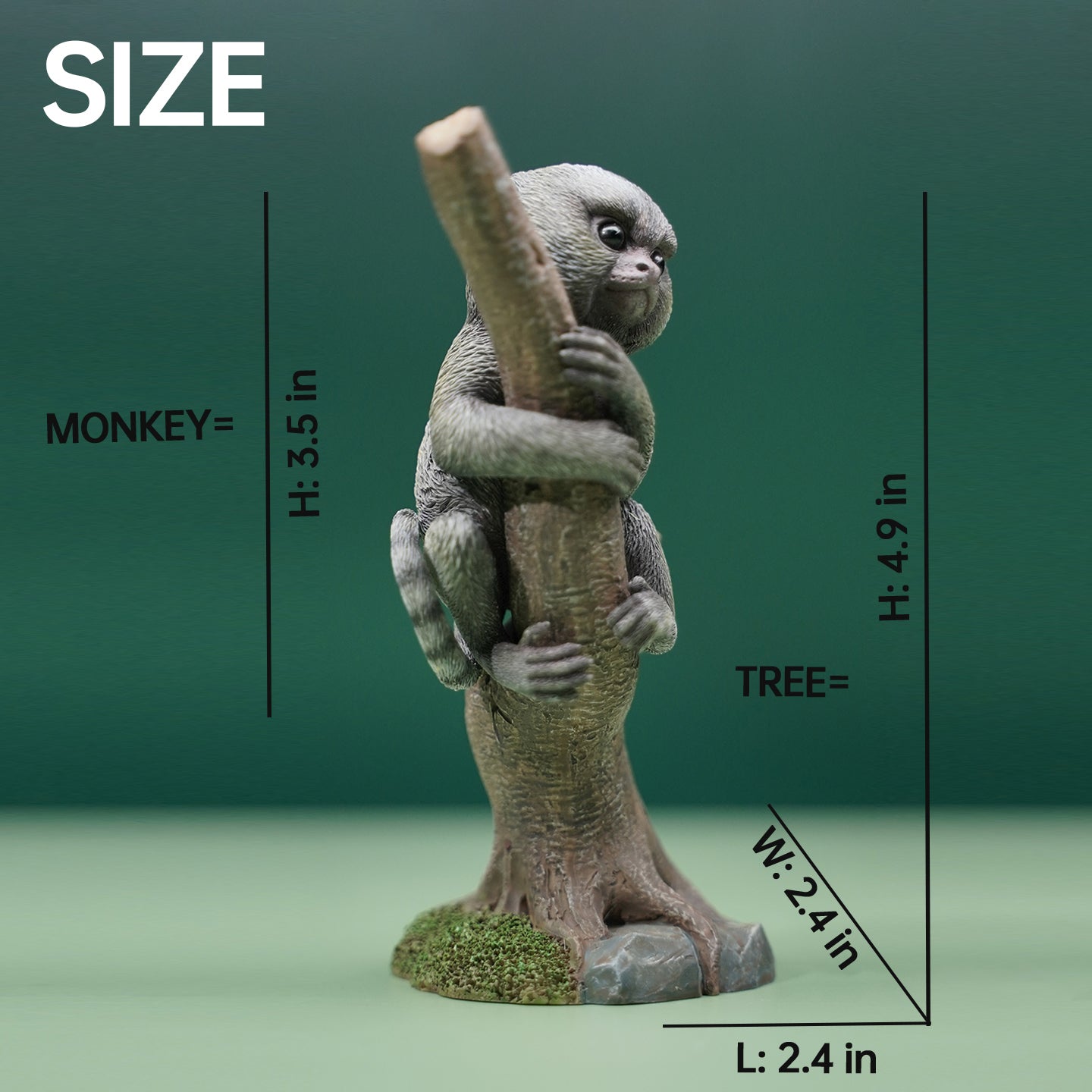 JXK155 Callithrix jacchus Statue, Gift for Animal Lovers from JXK Studio