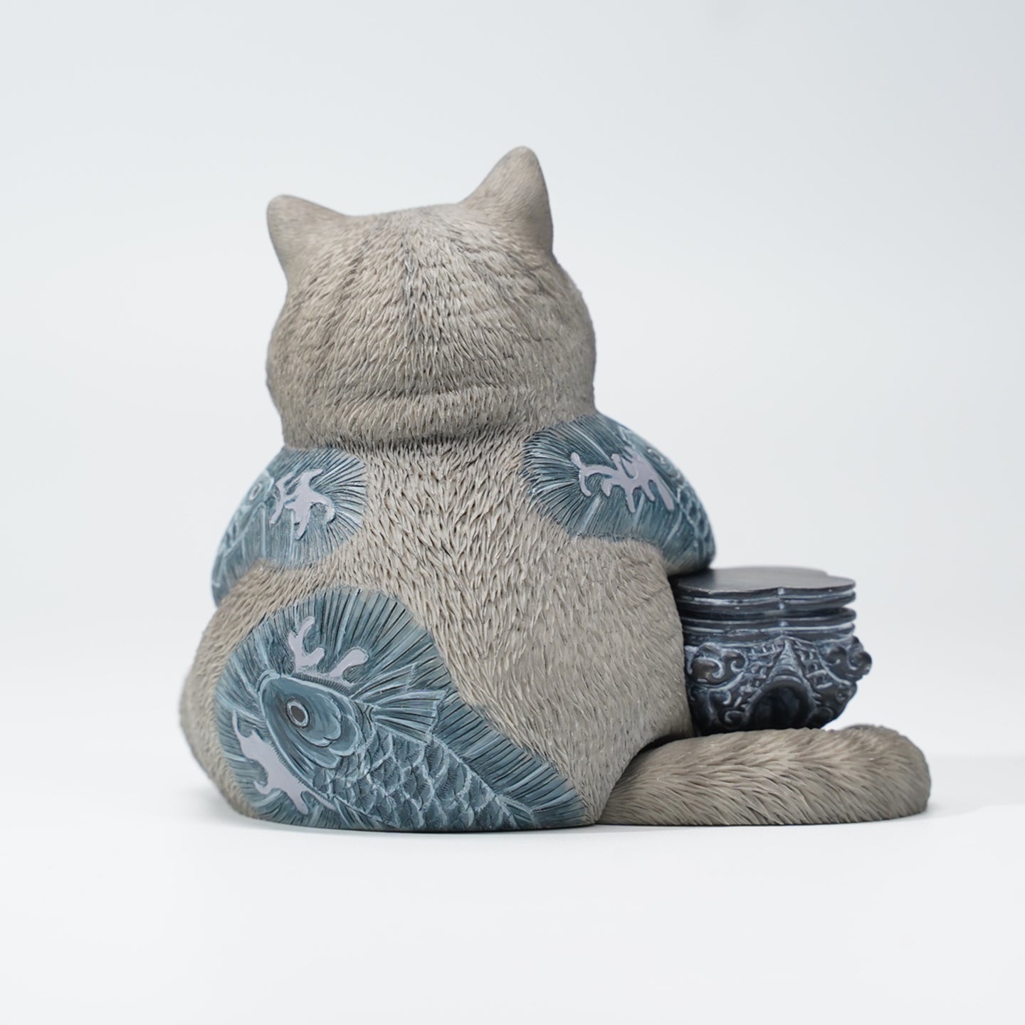JXK158 Dicke Katze mit Tattoo, Tattoo Katze das Geschenk für Katzenliebhaber von JXK Studio