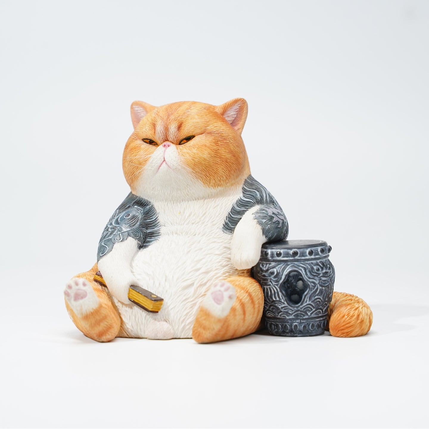 JXK158 Dicke Katze mit Tattoo, Tattoo Katze das Geschenk für Katzenliebhaber von JXK Studio