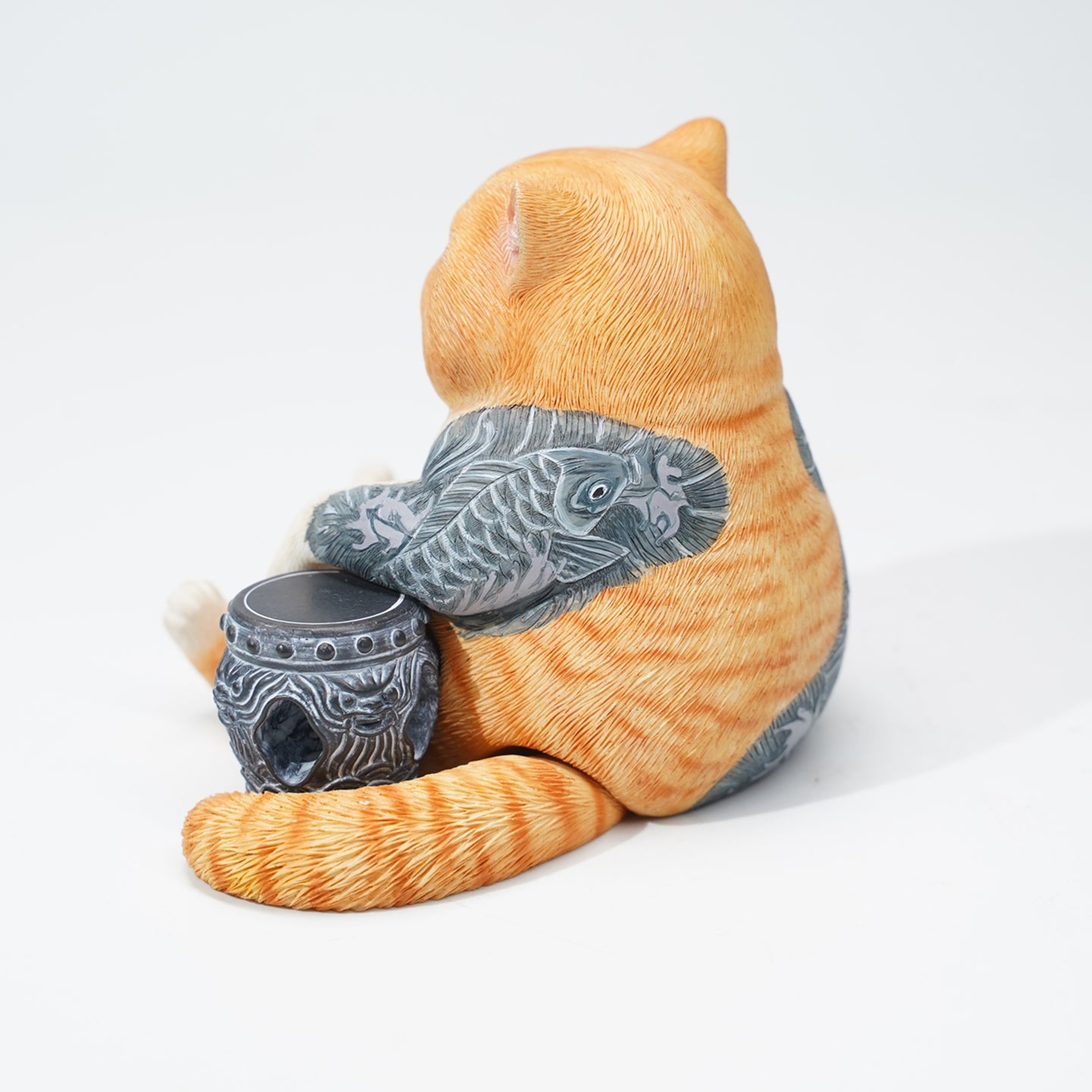 JXK158 Dicke Katze mit Tattoo, Tattoo Katze das Geschenk für Katzenliebhaber von JXK Studio