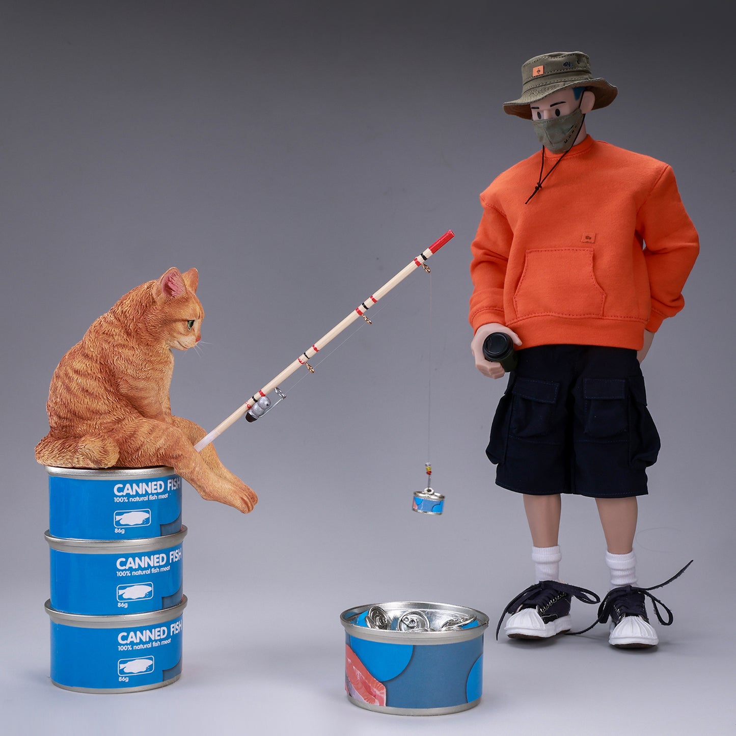 JXK312 Pre-sale Dream-Fishing Kitten from JXK Studio