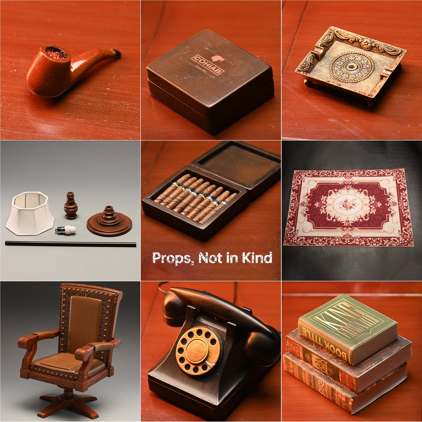 M2201D Scenes from The Godfather's Office Desk Model for Vintage Collection from JXK Studio
