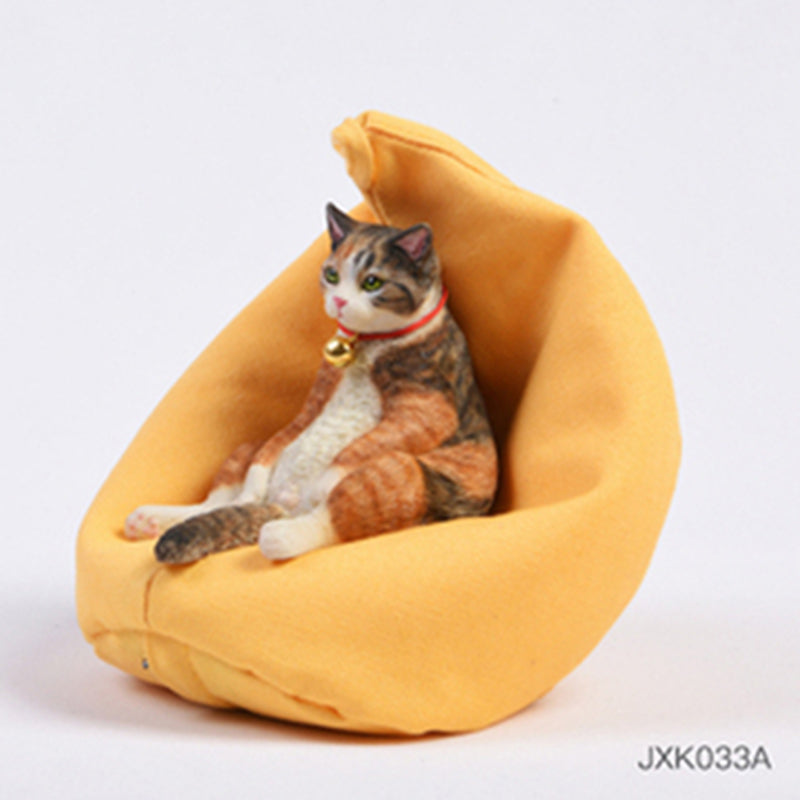 JXK033 Lazy Cat Figurine Resin Cat Statue Decor for Desktop Gifts for Cat Lovers from JXK Studio