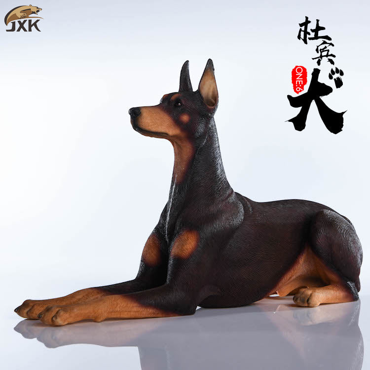 JXK004 Dobermann dog figurine dog statue for home decor gift for dog lovers from JXK Studio