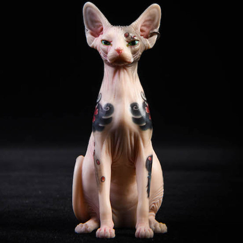 JXK026 Sphinx Cat Figurine Resin Cat Statue Home Decor for Cat Lovers Gifts for Cat Lovers from JXK Studio