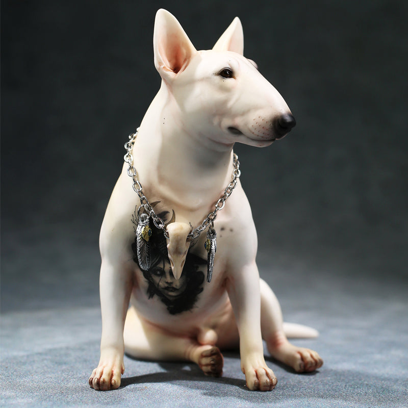 MRZ052 Bull Terrier dog statue from JXK Studio
