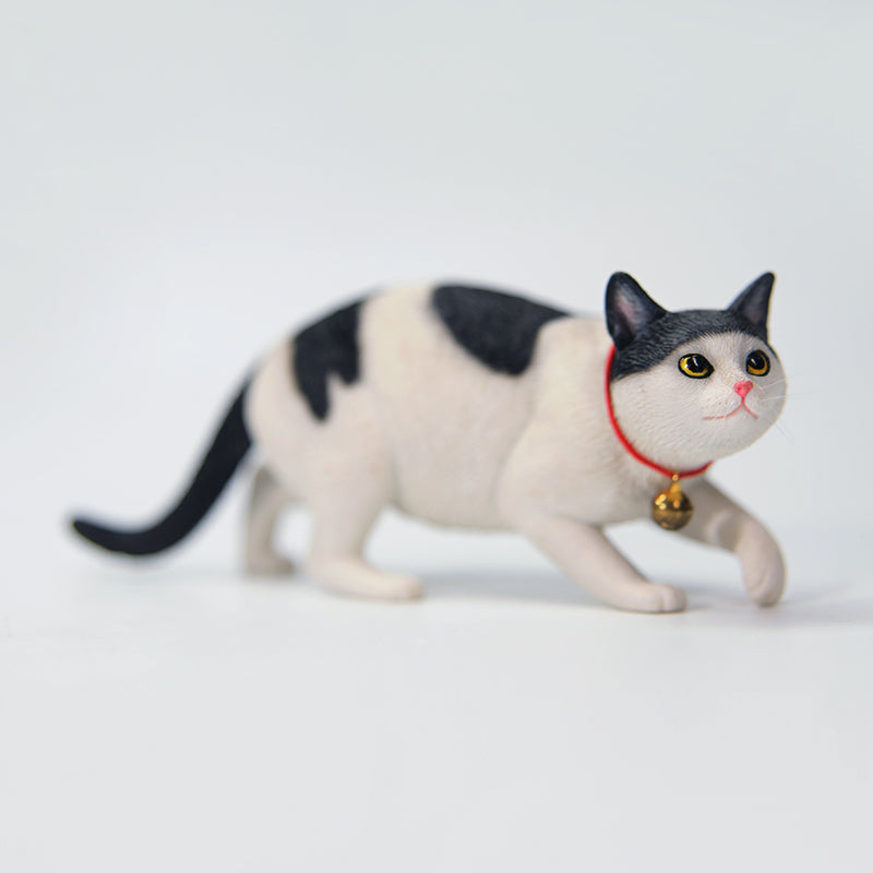 JXK179 Chinesische Katzenfigur, Katzenstatue aus Kunstharz für den Schreibtisch von JXK Studio