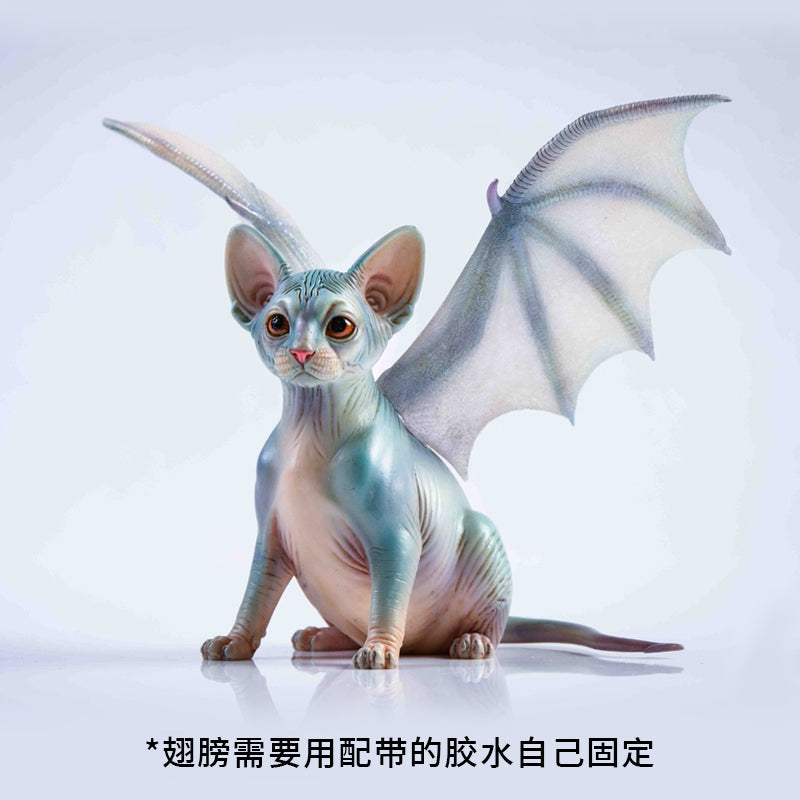 JXK048 Sphinx cat figurine resin cat statue for coffee table decor gifts for cat lovers from JXK Studio