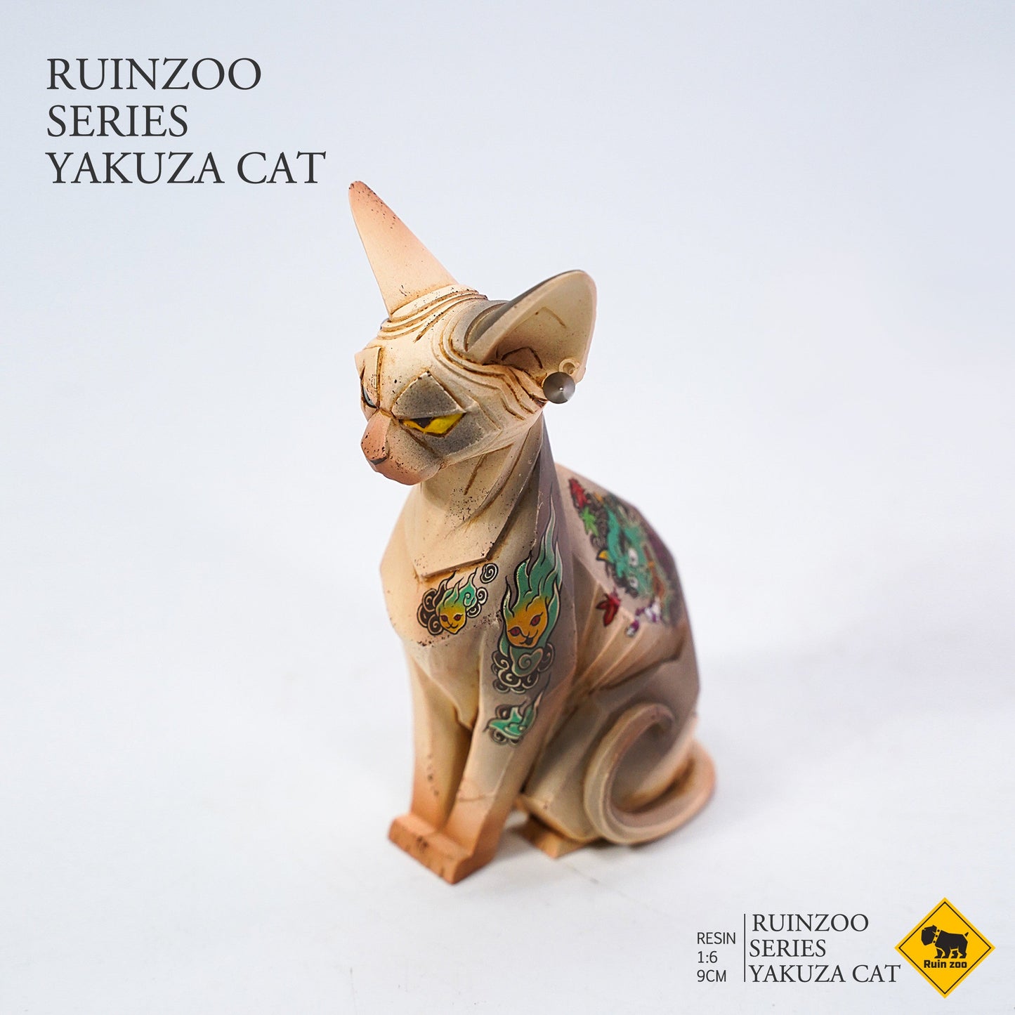 RZ2003 sphinx Cat Figurine Resin Cat Statue from JXK Studio