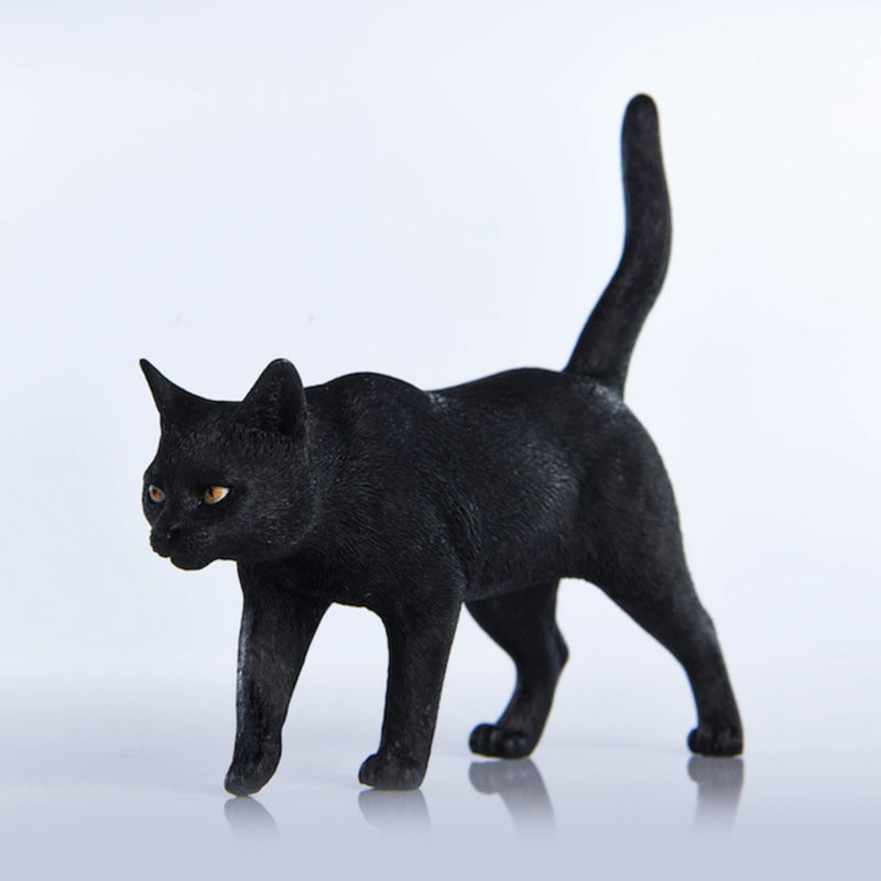 JXK003 Chinese Cat Figurine Resin Cat Statue Decor for Desktop from JXK Studio