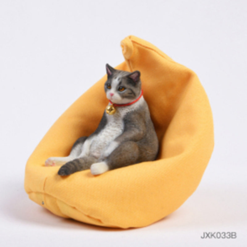 JXK033 Lazy Cat Figurine Resin Cat Statue Decor for Desktop Gifts for Cat Lovers from JXK Studio