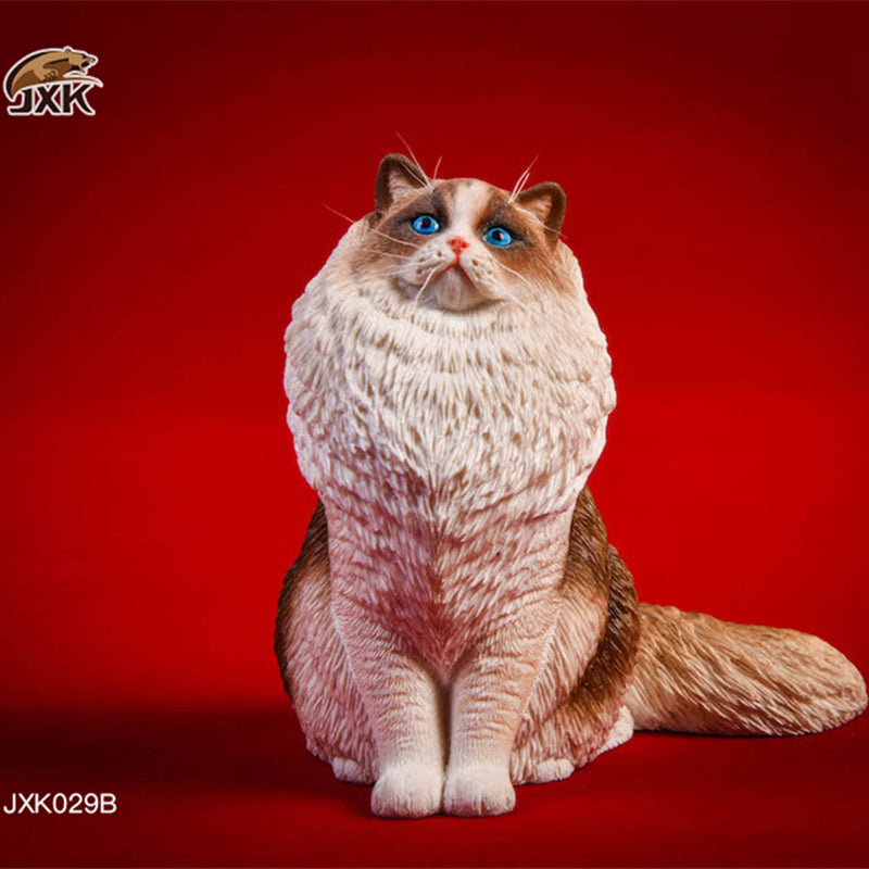 JXK029 Ragdoll Cat Figurine Resin Cat Statue Home Decor for Cat Lover Gifts for Cat Lovers from JXK Studio