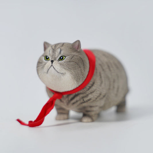 JXK178 Chinese Cat Figurine Resin Cat Statue for Desktop from JXK Studio