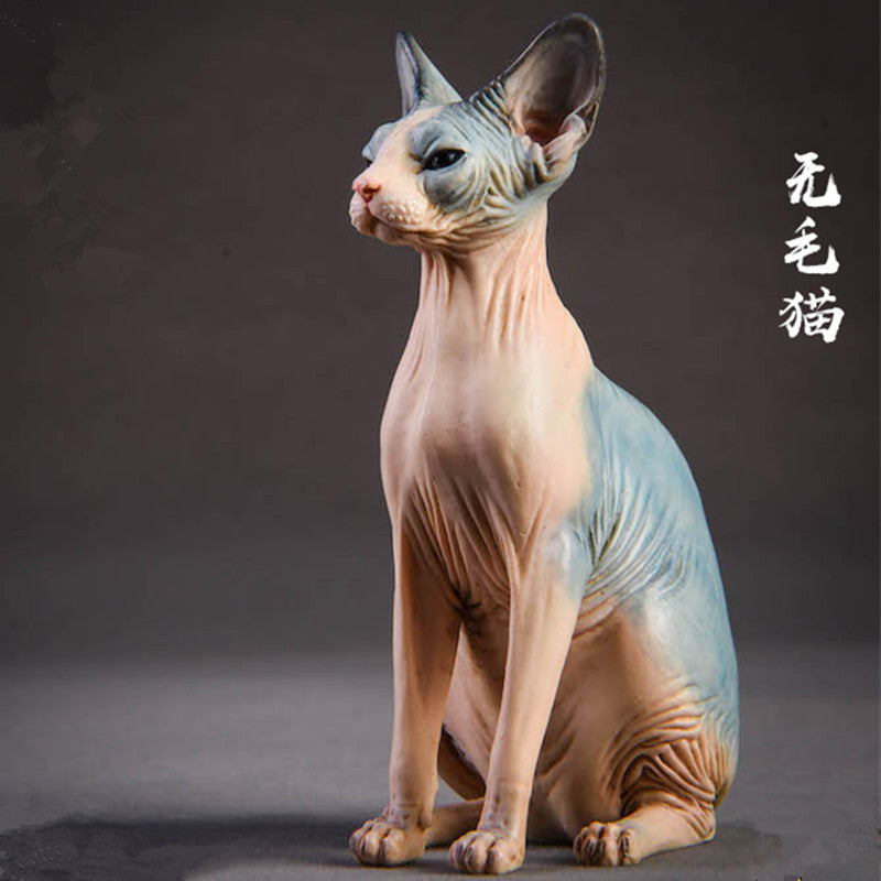 JXK010 Sphinx Cat Figurine Resin Cat Statue Gifts for Cat Lovers from JXK Studio